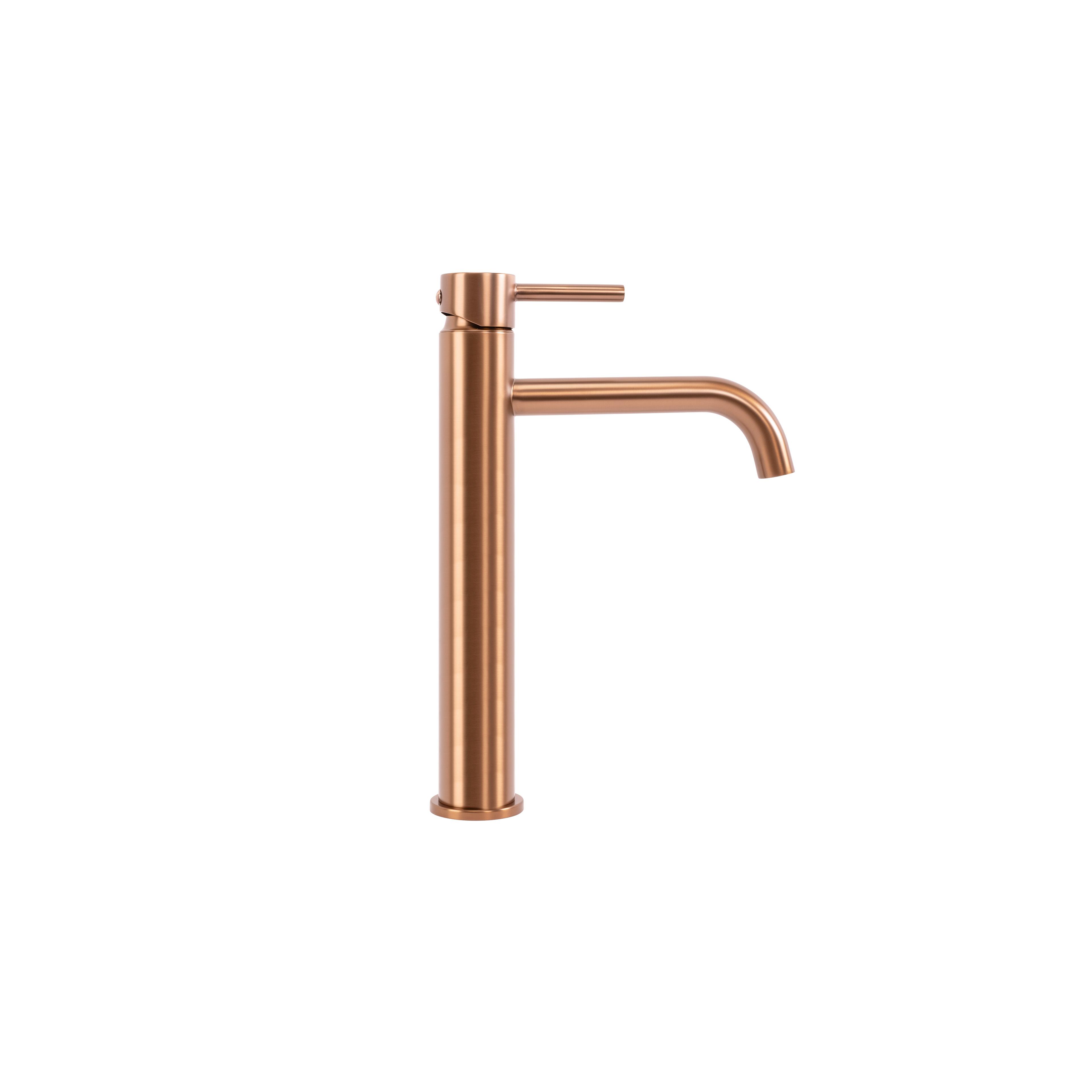 Robinet de lavabo Rea Lungo Brush Copper high