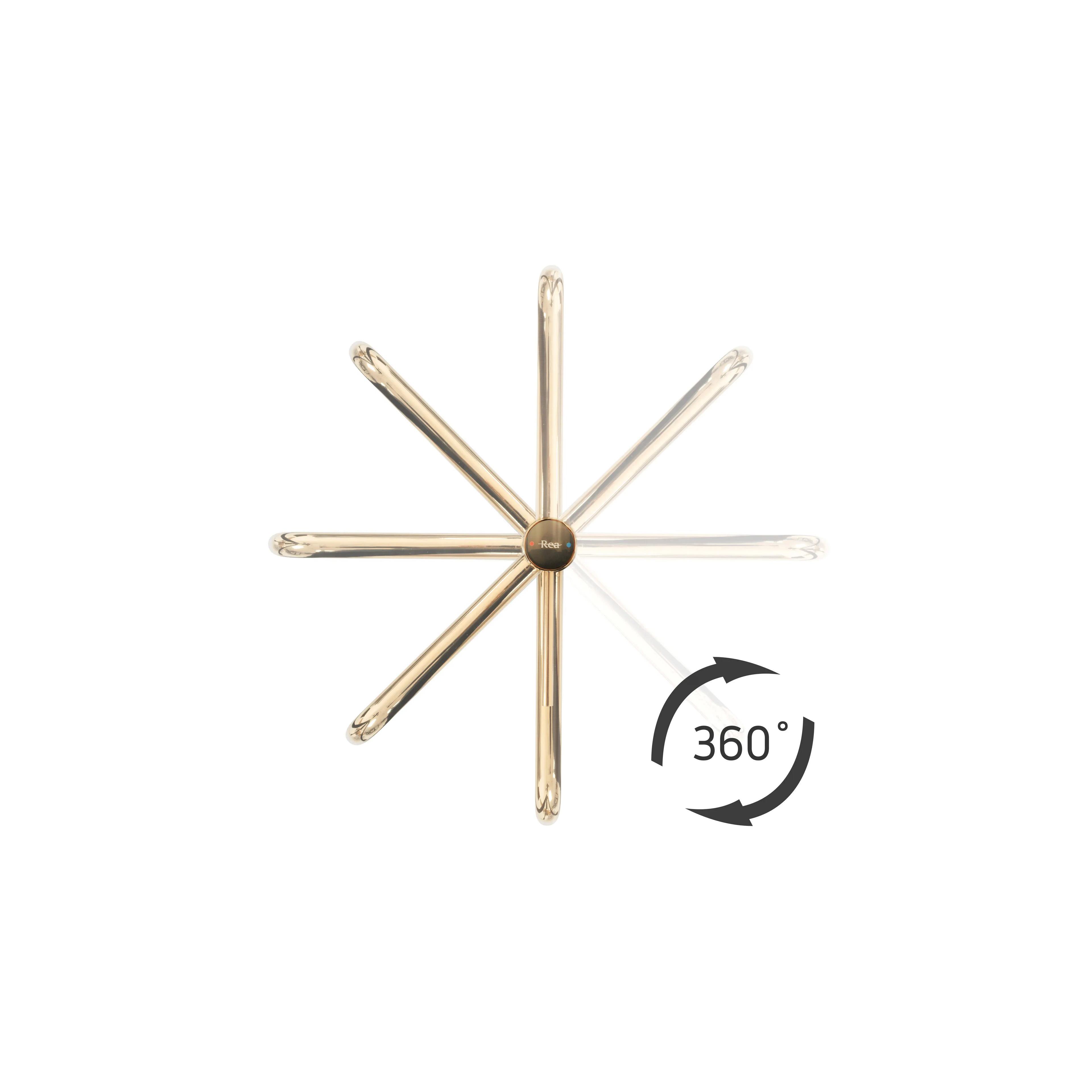 Grifo de baño Rea Lugano Slim Brush Gold High