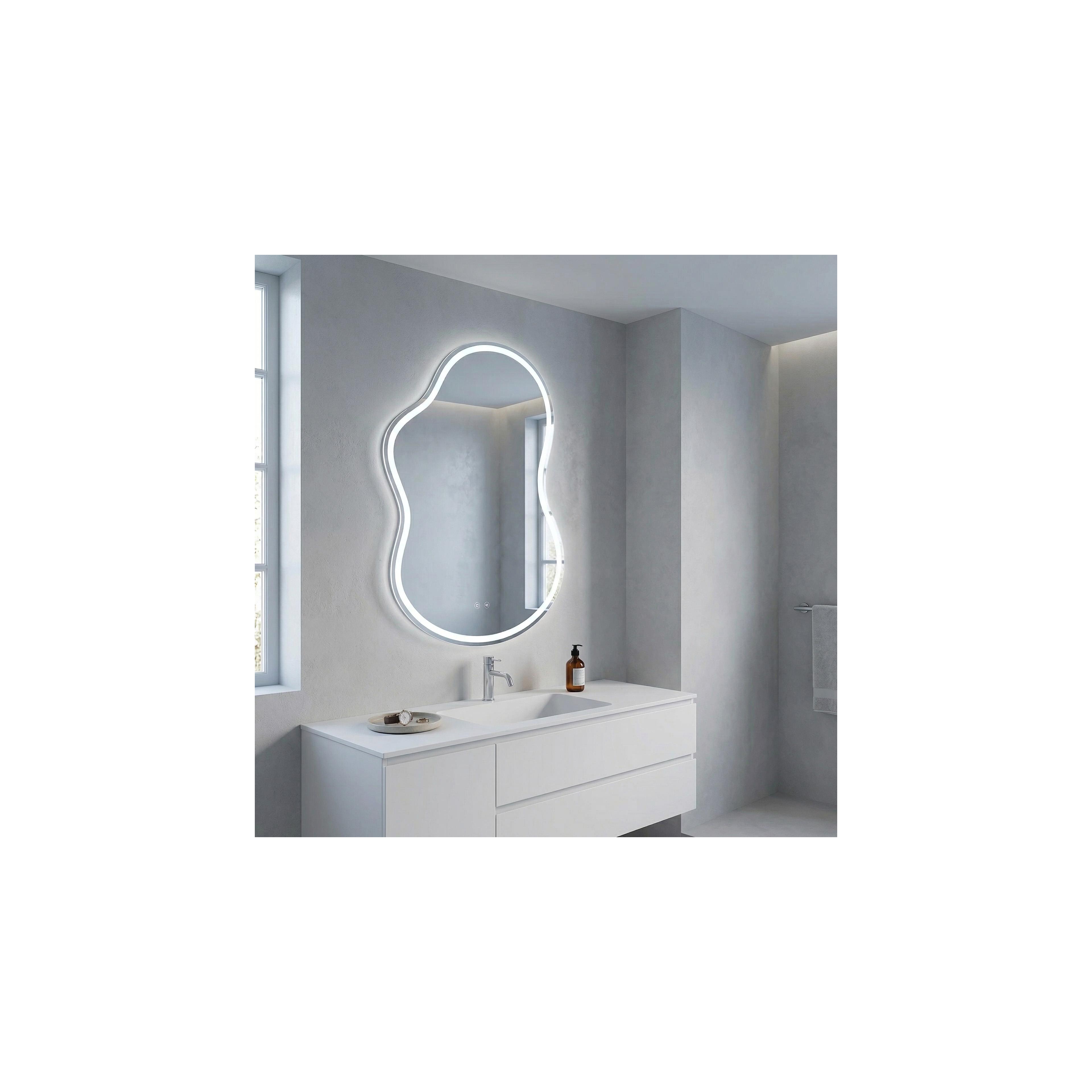 Mirror LED UNO 80x55 cm
