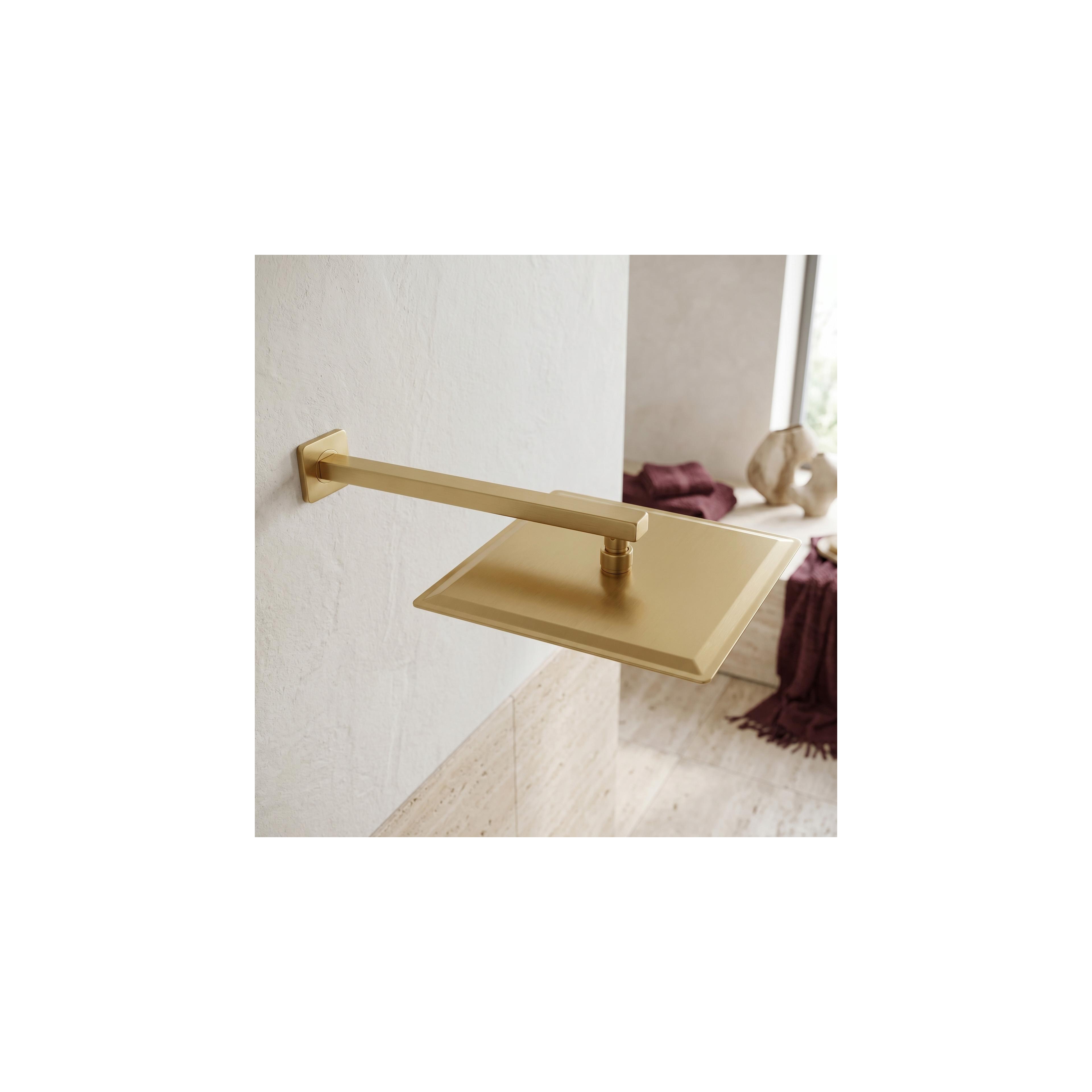 Fyrkantigt takduschhuvud REA JS-P015BG 30cm Brush Gold