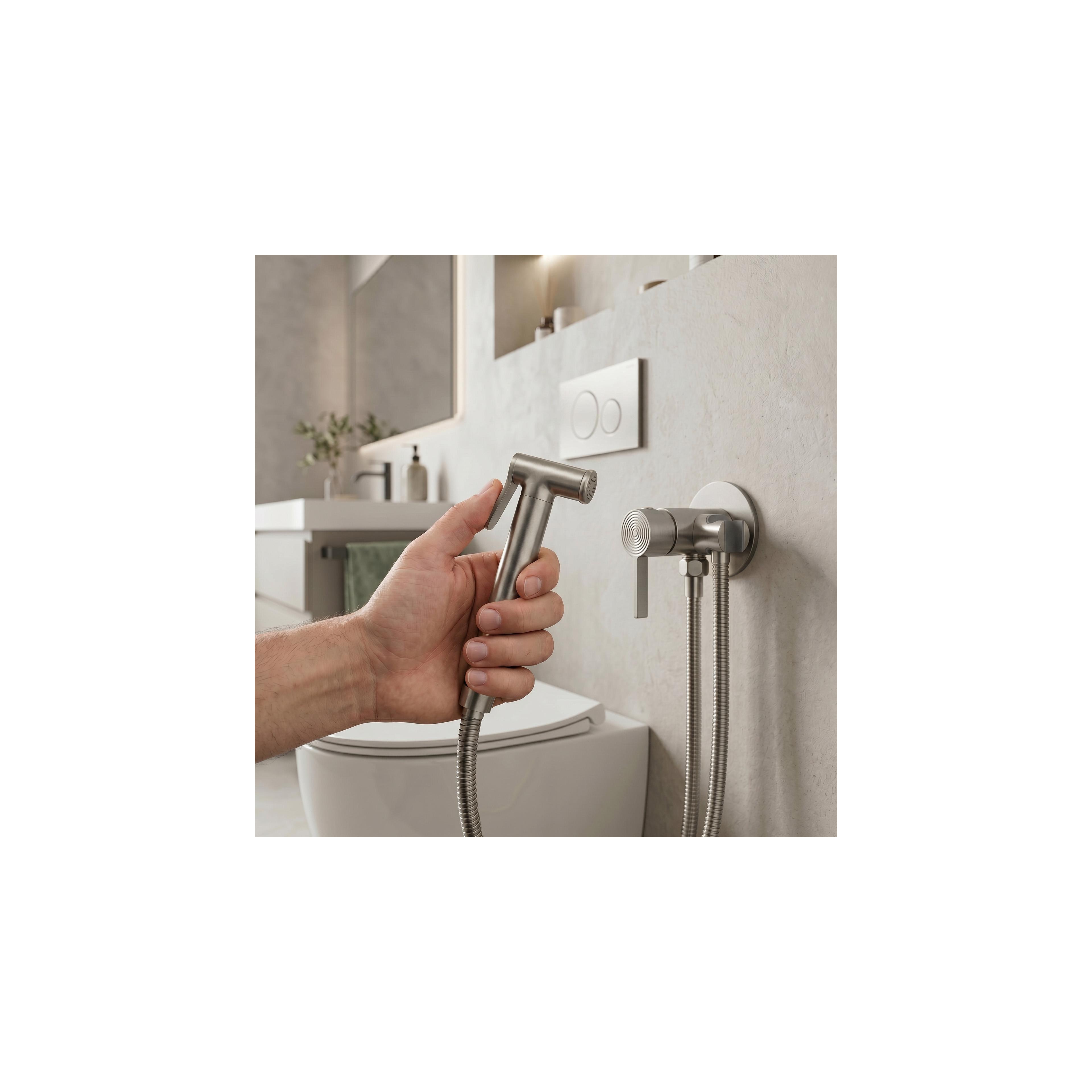 Miješalica za bide Foss Clif Brush Nickel