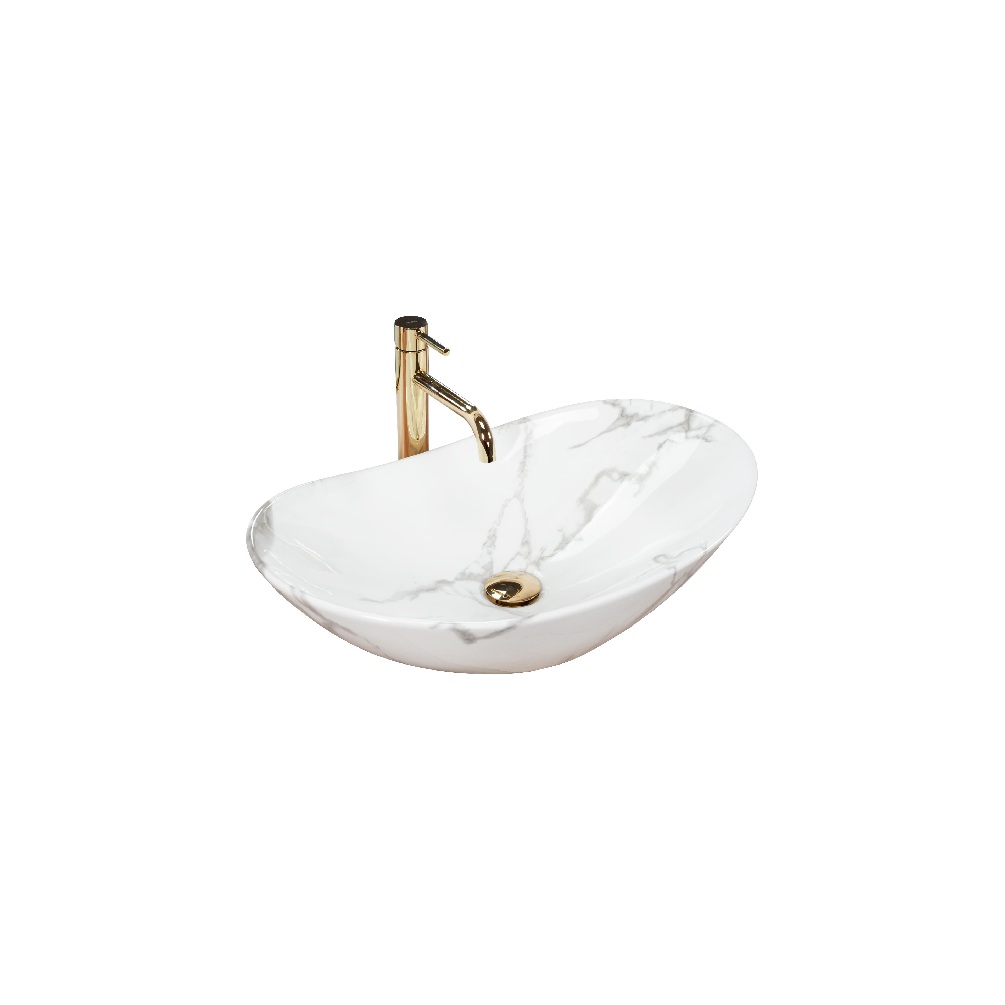 REA Royal Marmo Shiny Countertop valamu