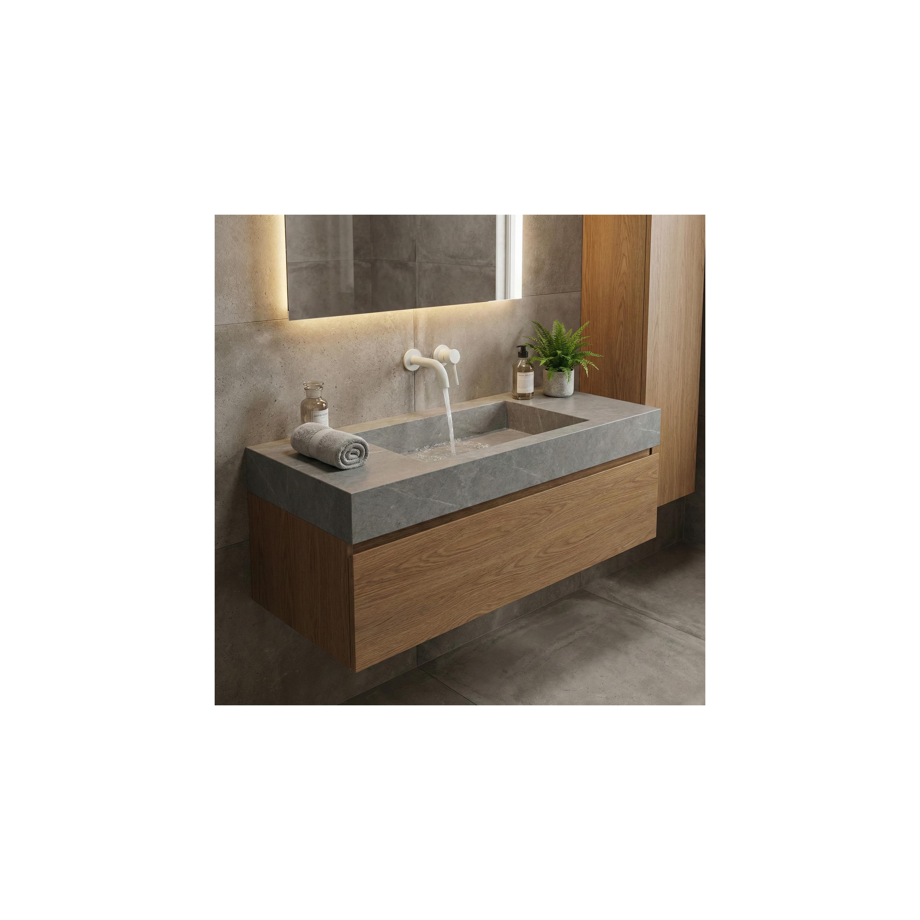 Bec pour mitigeur encastré Rea Lungo 16 cm White