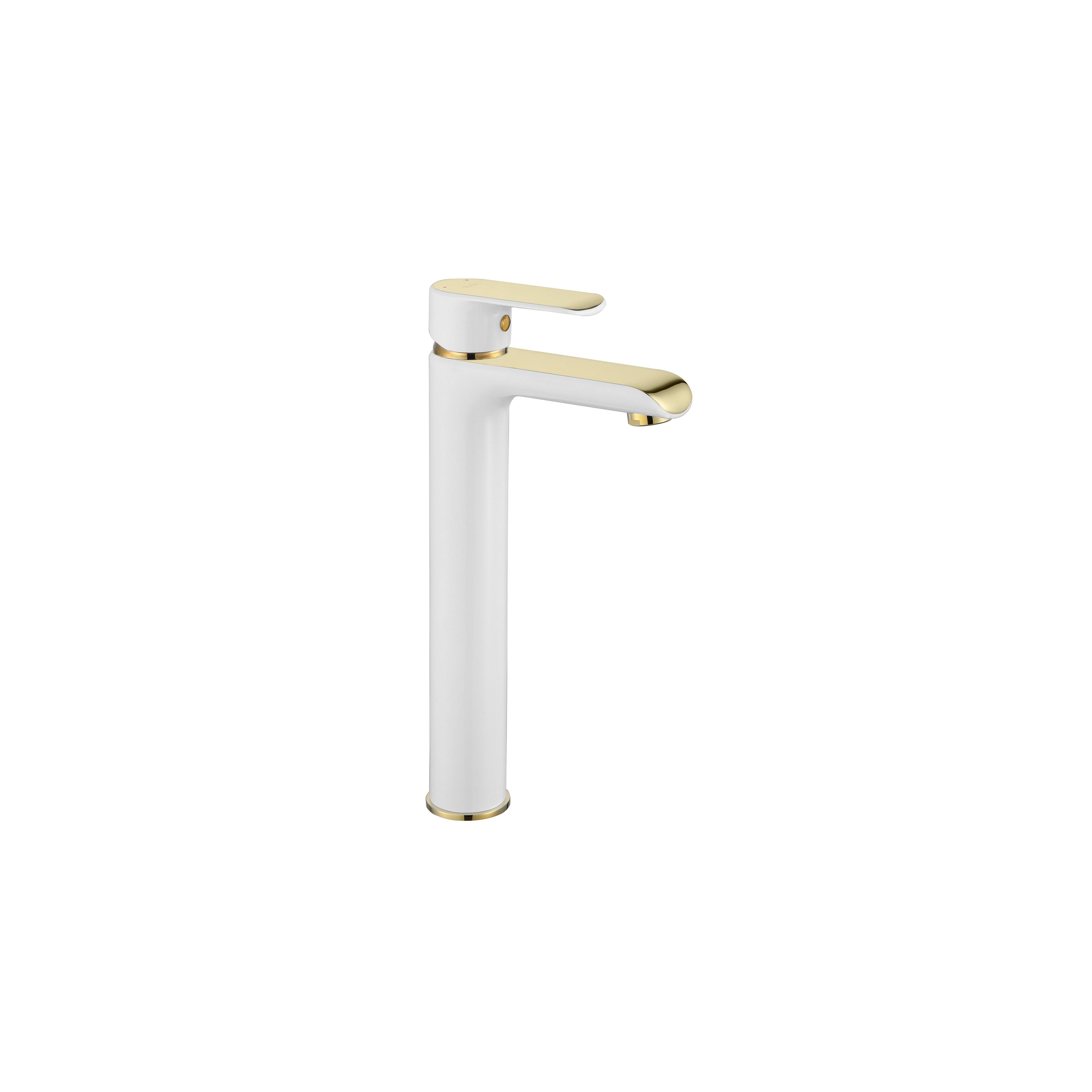 Grifo de LAVABO Rea Bloom white gold High