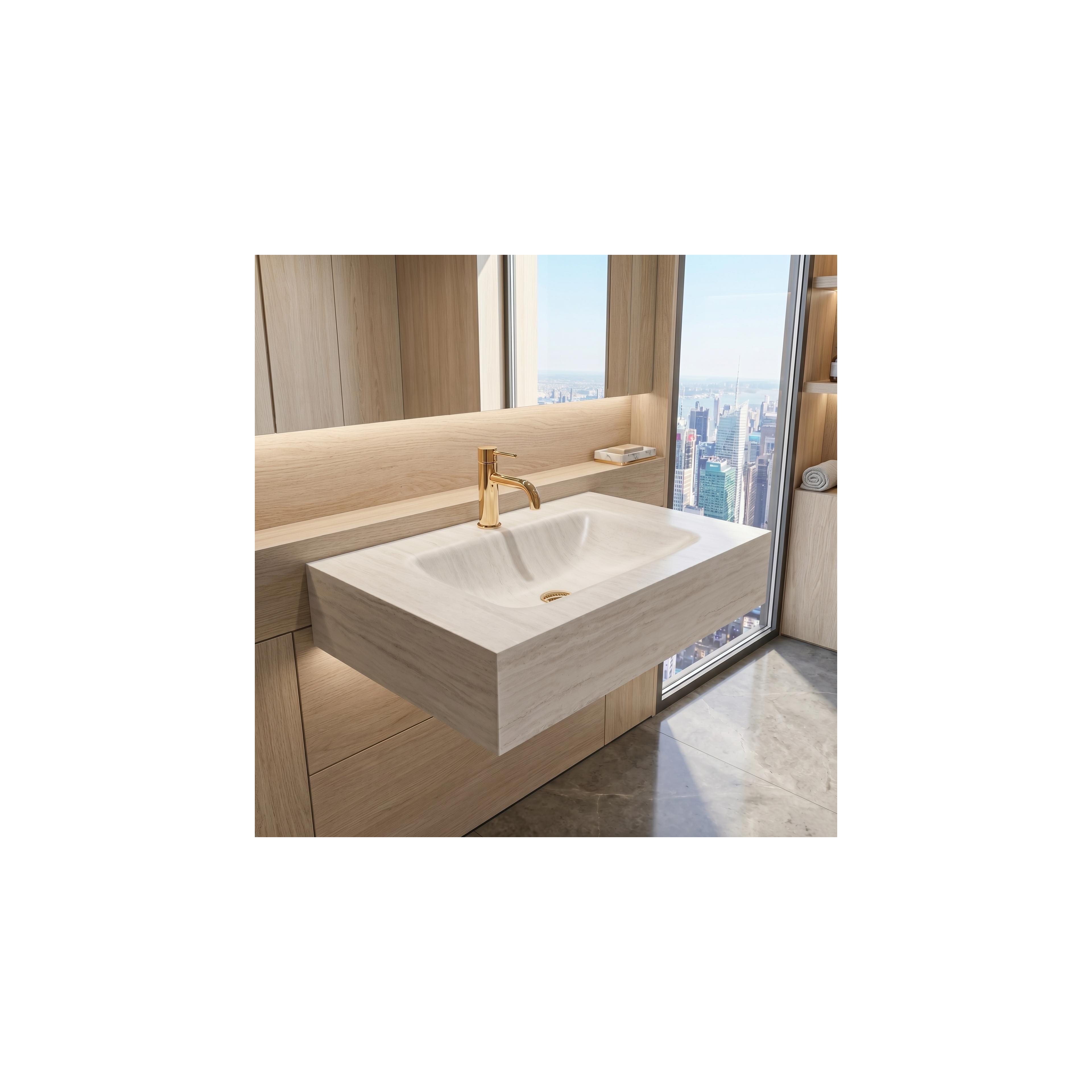 Wandwaschbecken Apollo Muralto Roma 80
