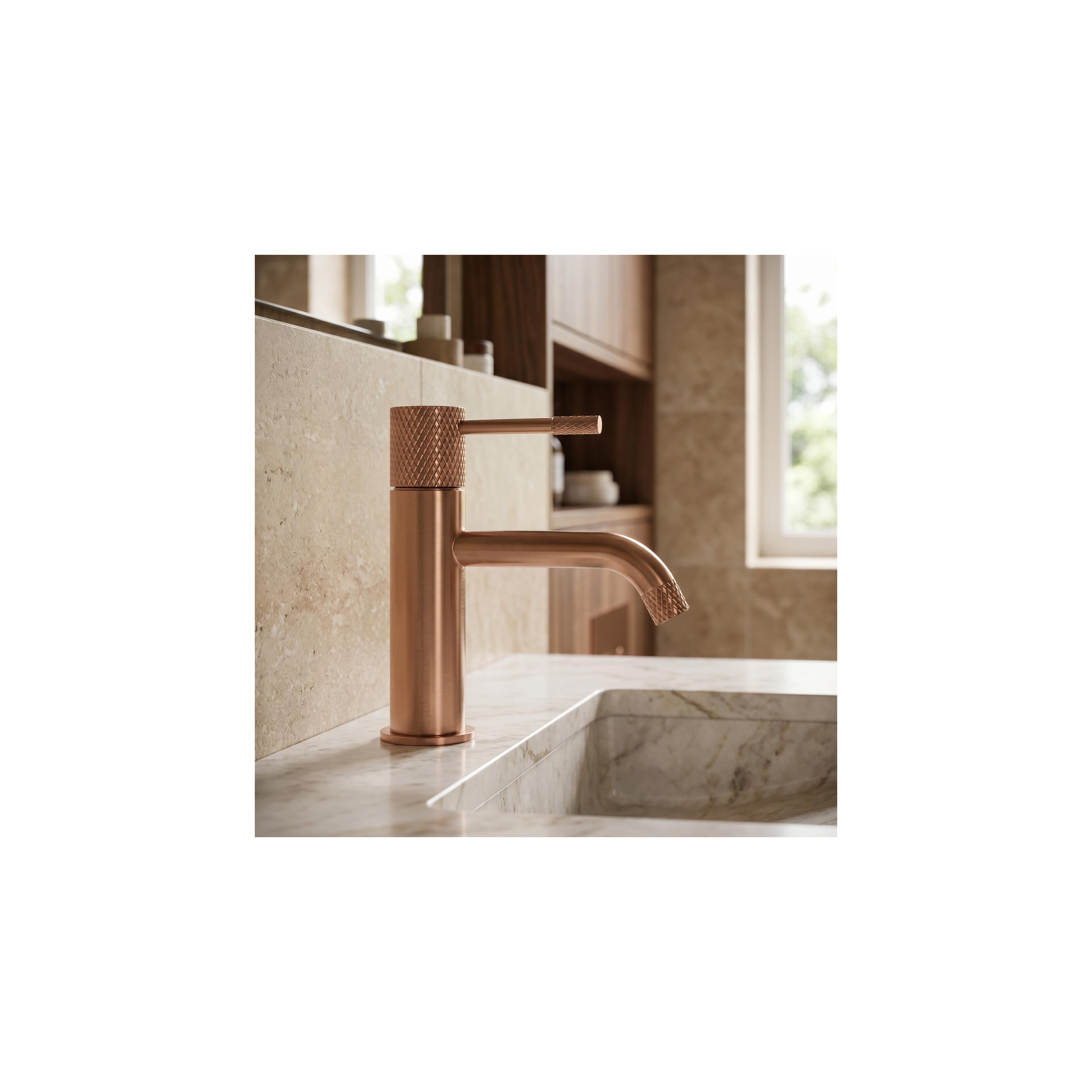 Bathroom faucet Rea Venti Brush Copper Low
