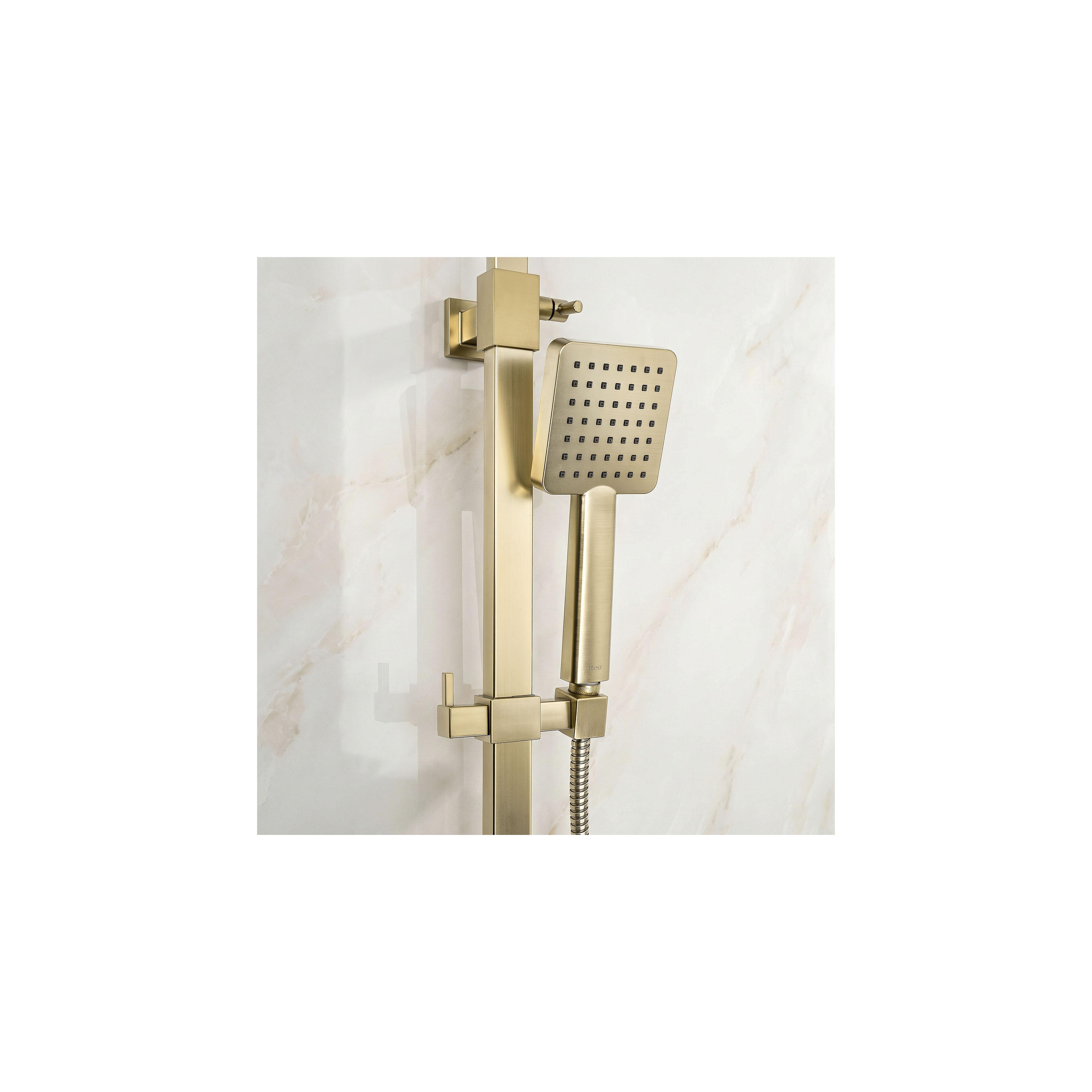 Zestaw natryskowy Rea Atrium Brush Gold