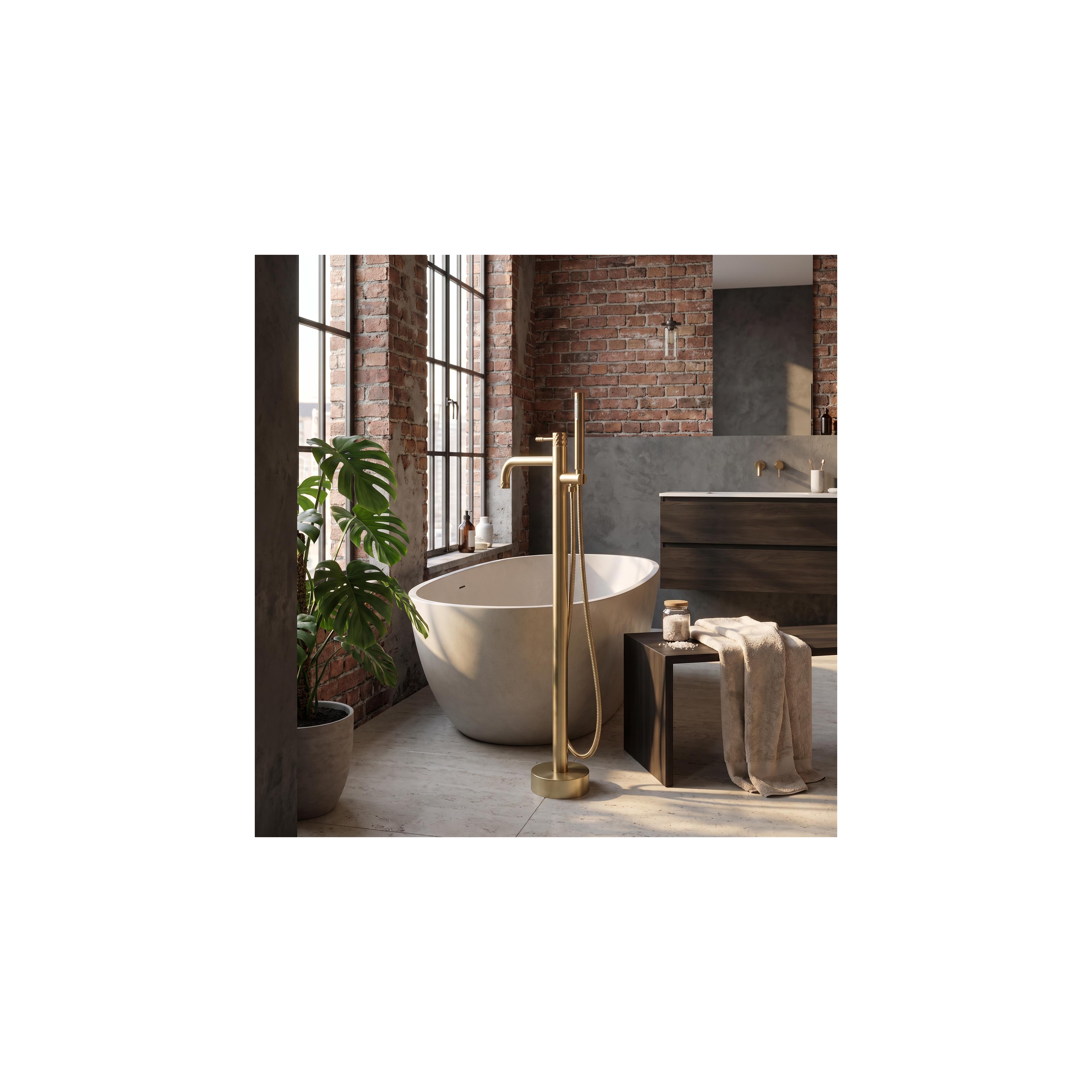 Vabalt seisev segisti Rea Lungo Diamond Brush Gold