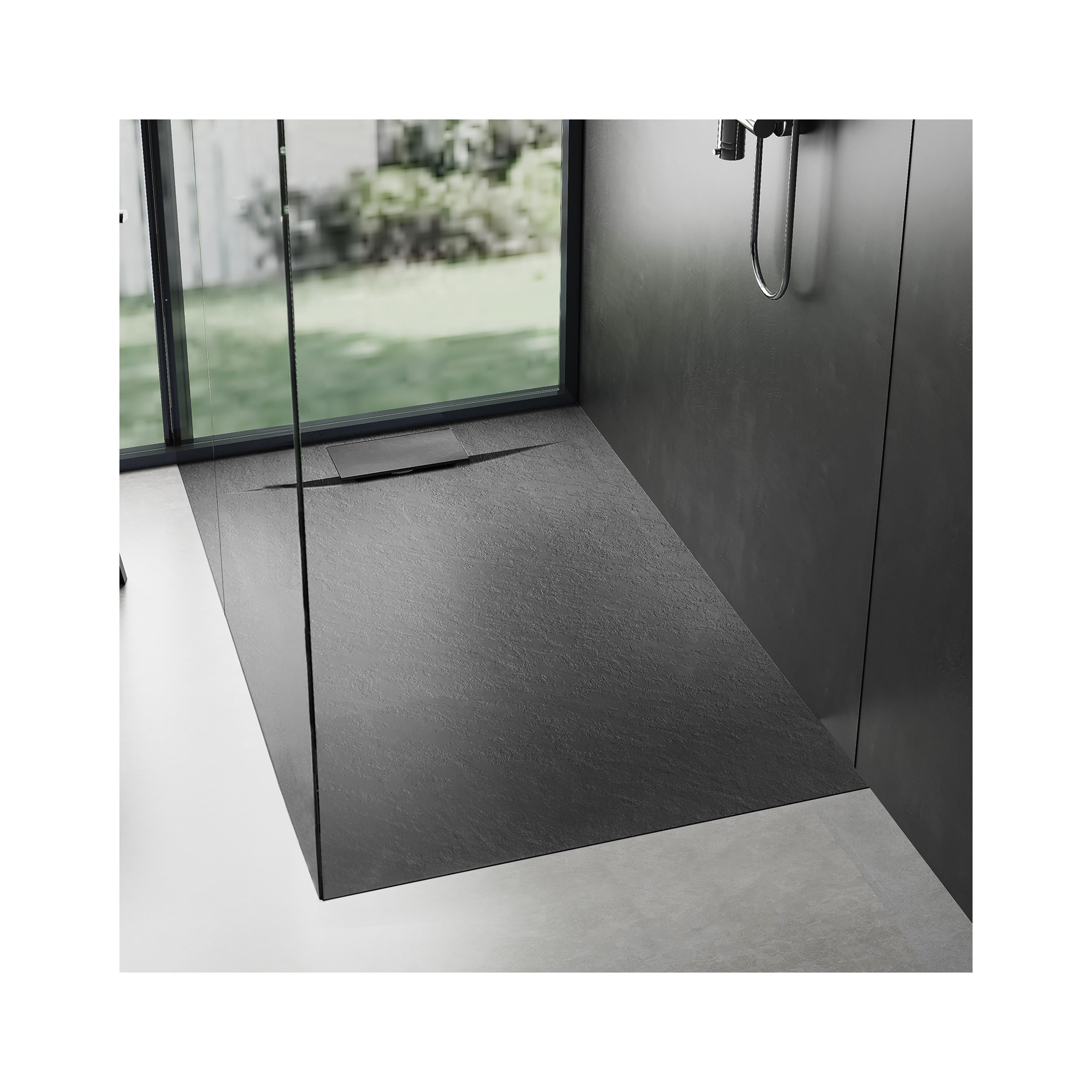 Shower tray Bazalt Black 80x120