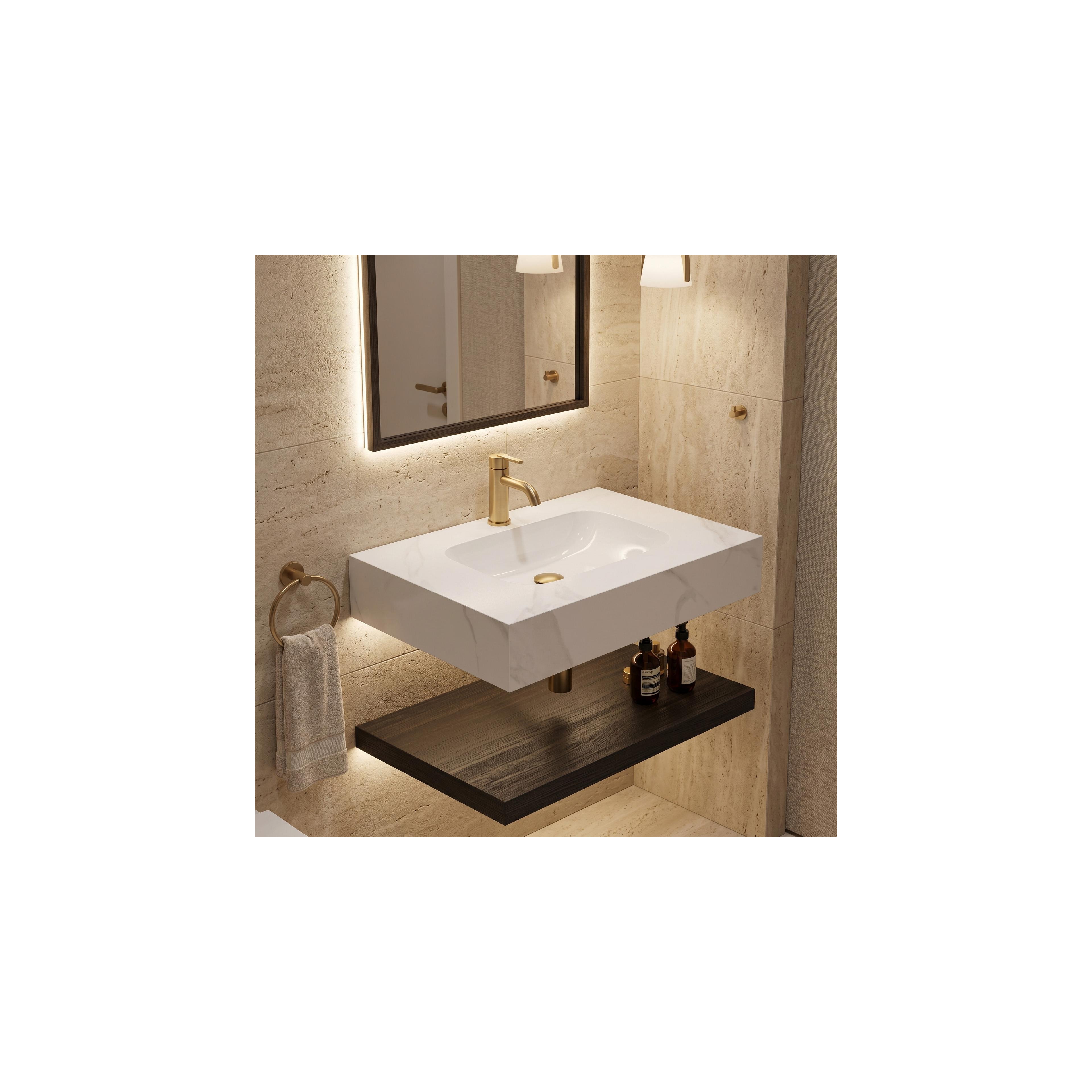 Wall-hung washbasin REA Aresa Belt White 70