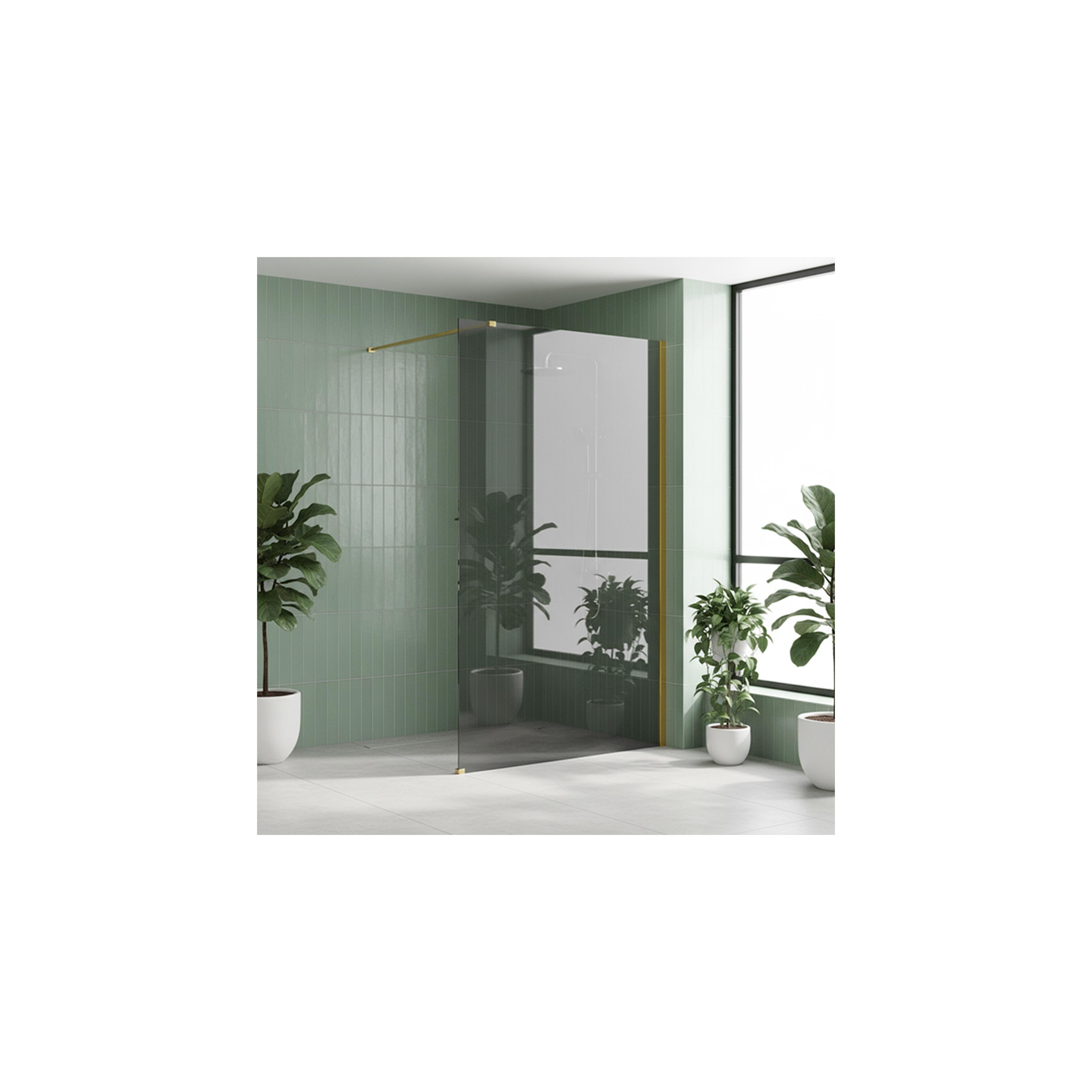 Paroi de douche Rea Flexi Grey / Gold 120