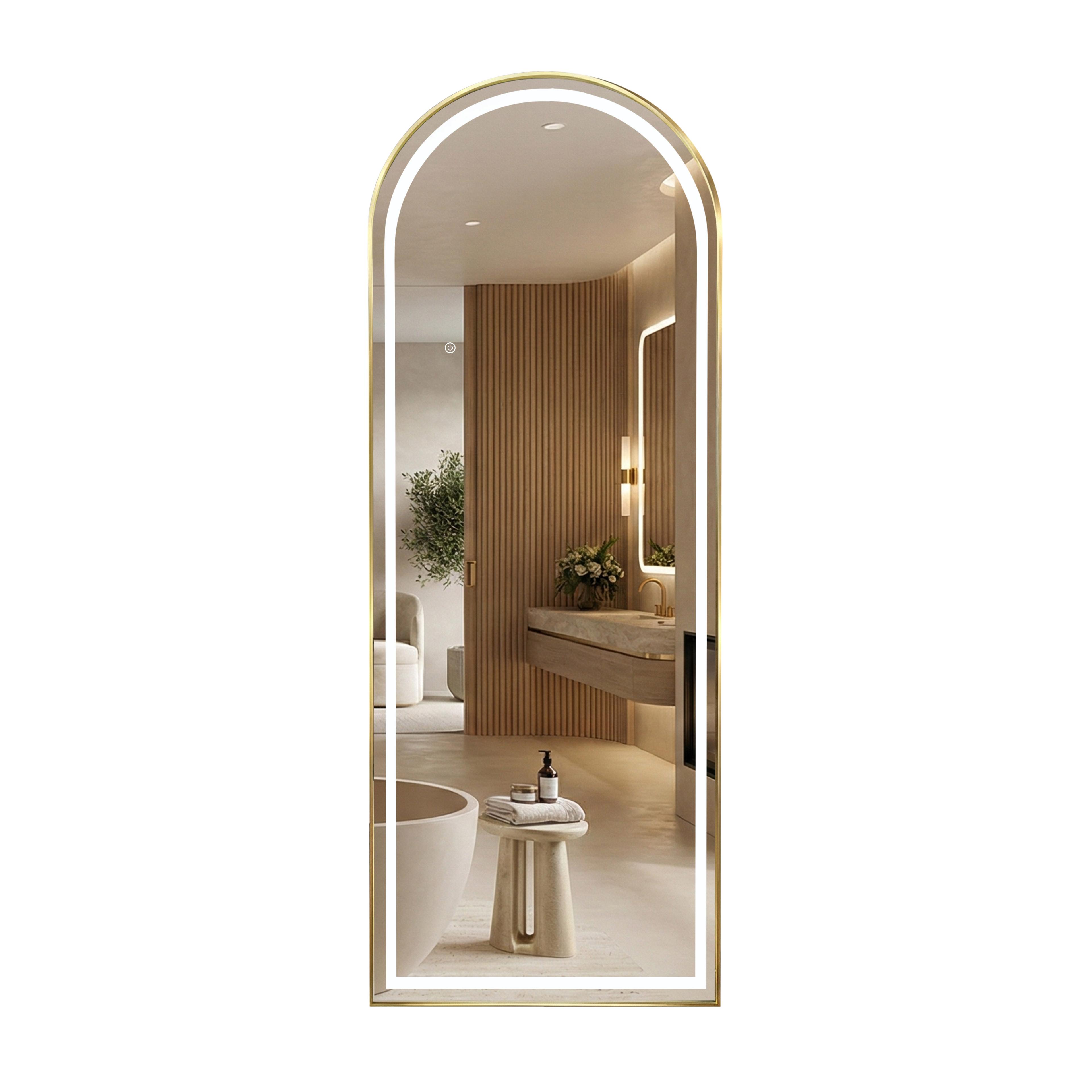 Miroir LED Orbit 60x170cm Brush Gold