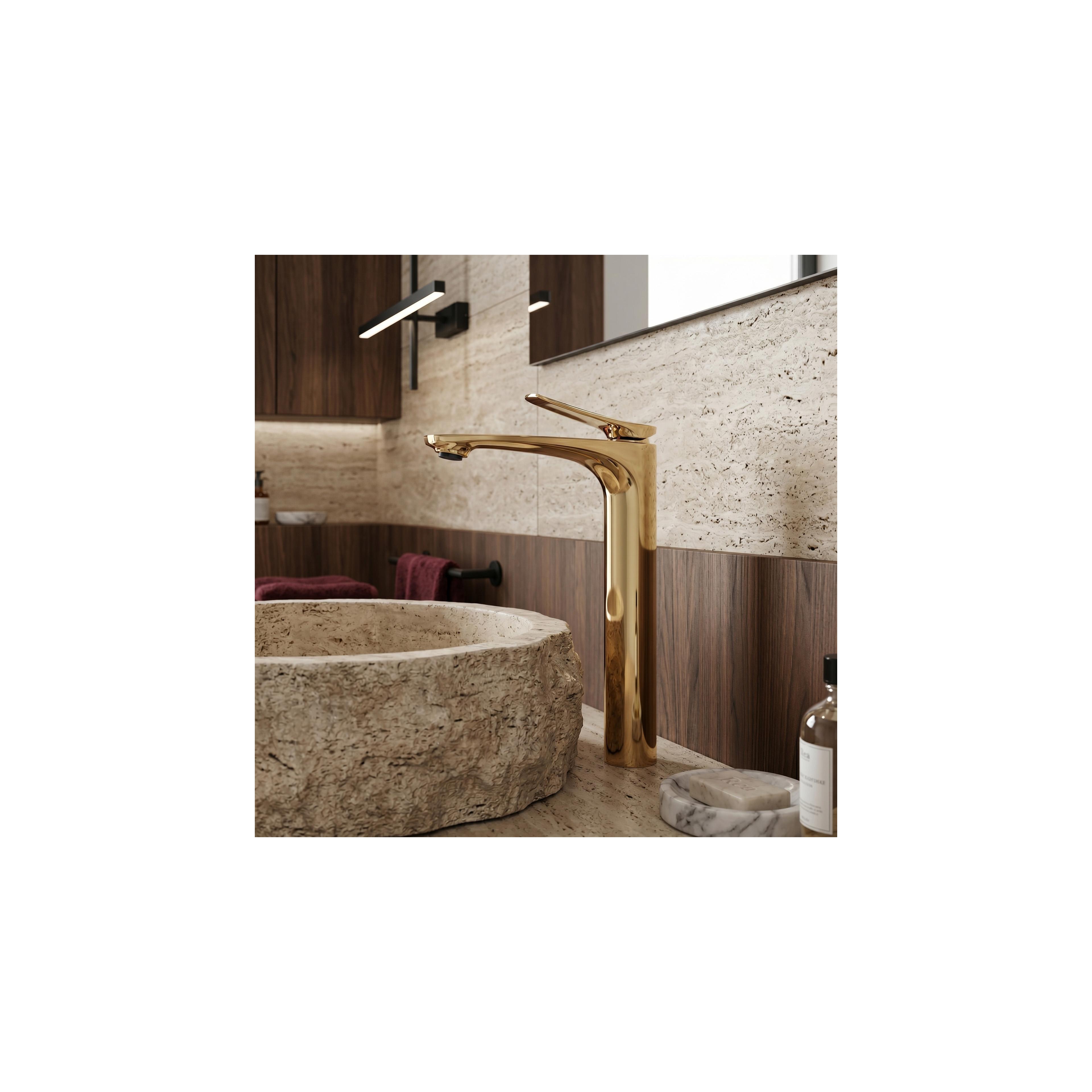 Смесител за мивка PREMIUM Rea Vision Gold High