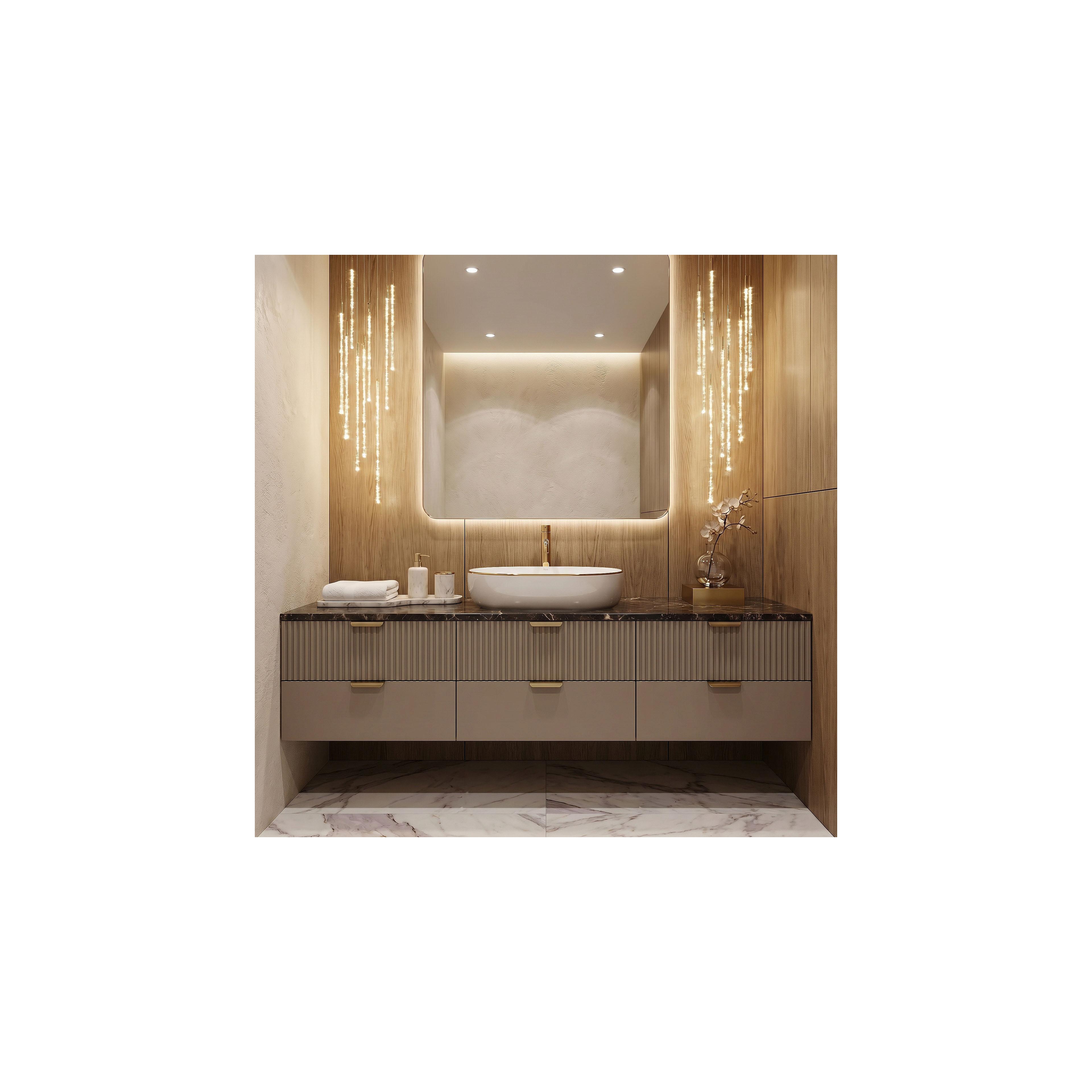 Rea CLEO 61 Gold Edge työtasopesuallas