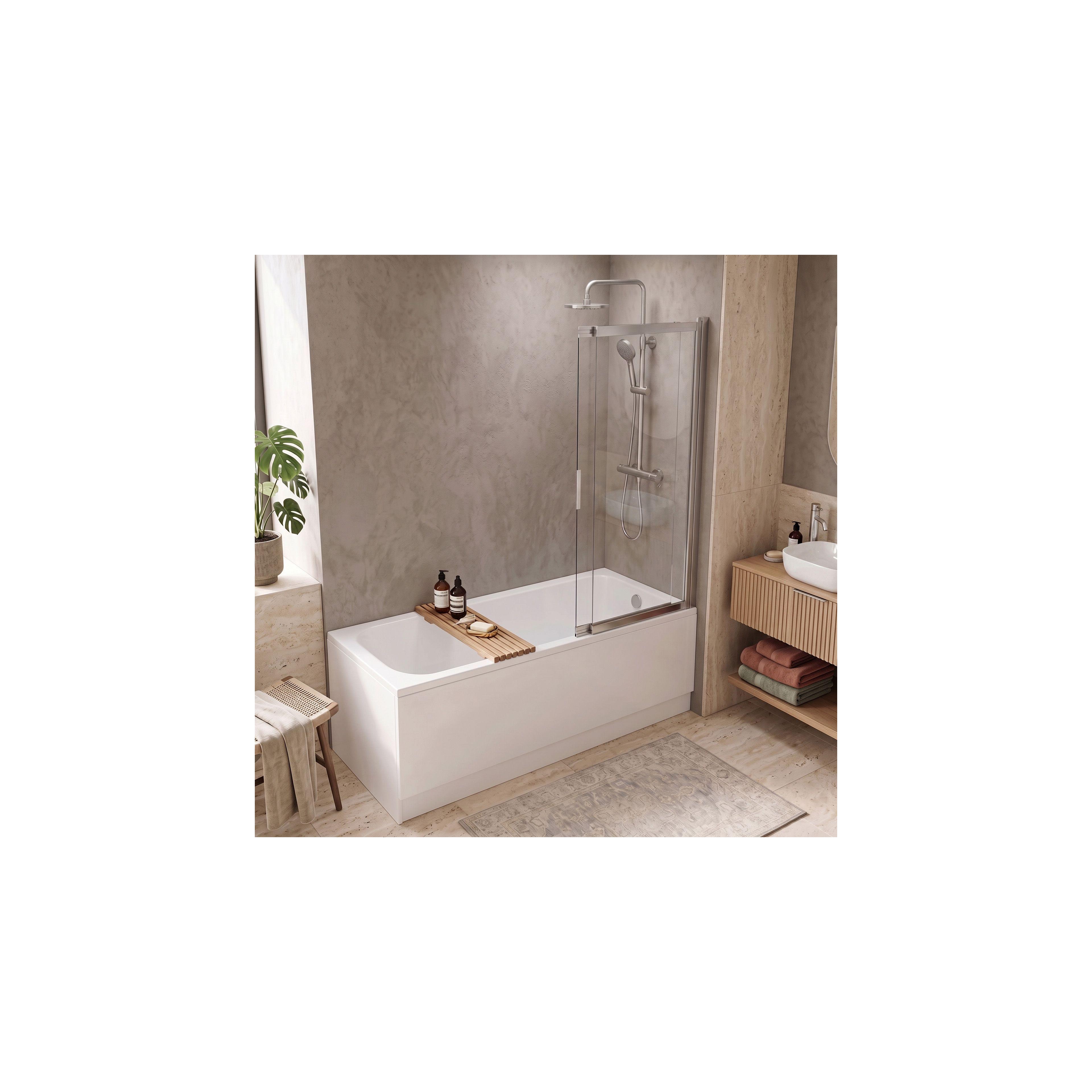 Paravento vasca scorrevole REA Dario Chrome 120