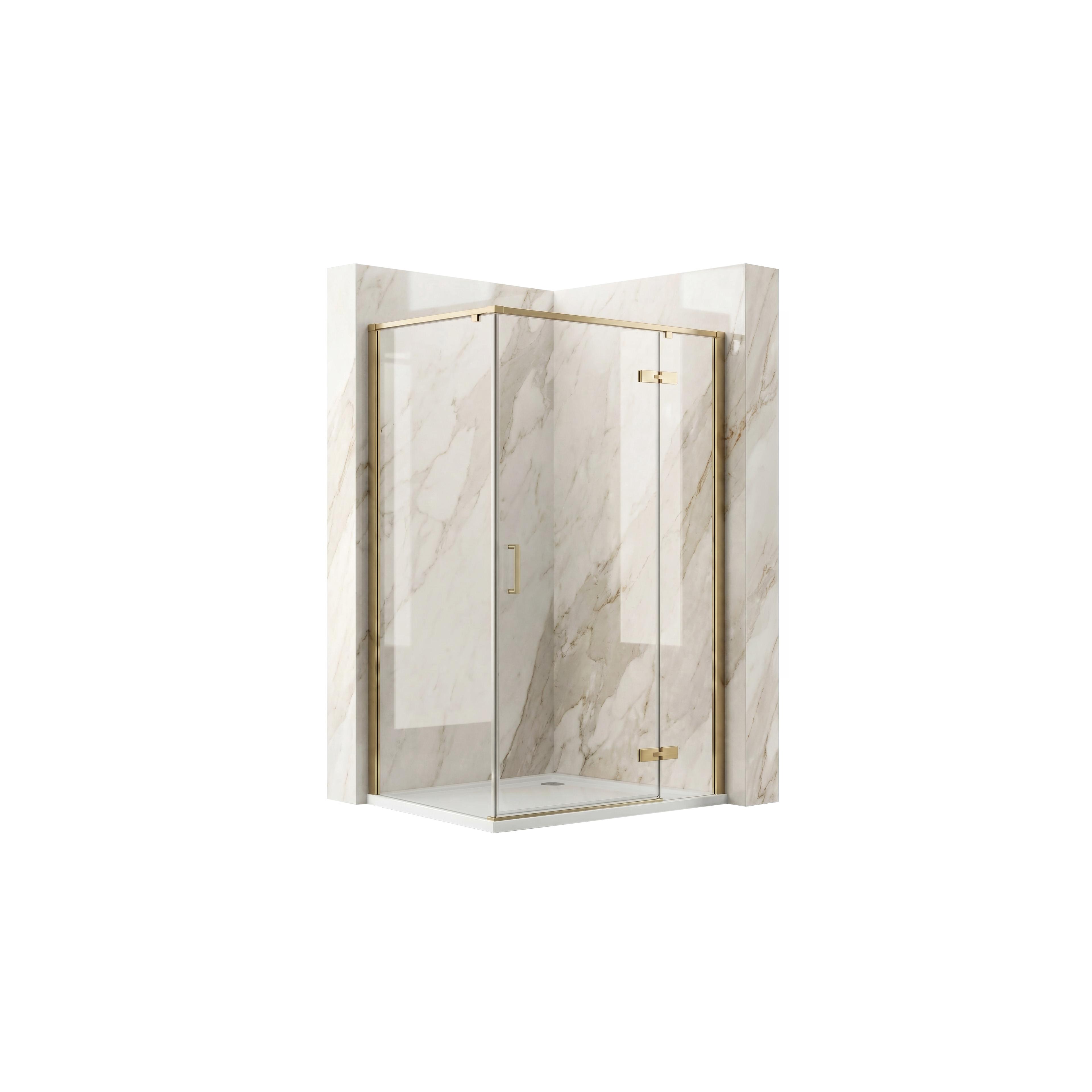 Duschkabin Rea Bruno 120x90 Brush Gold