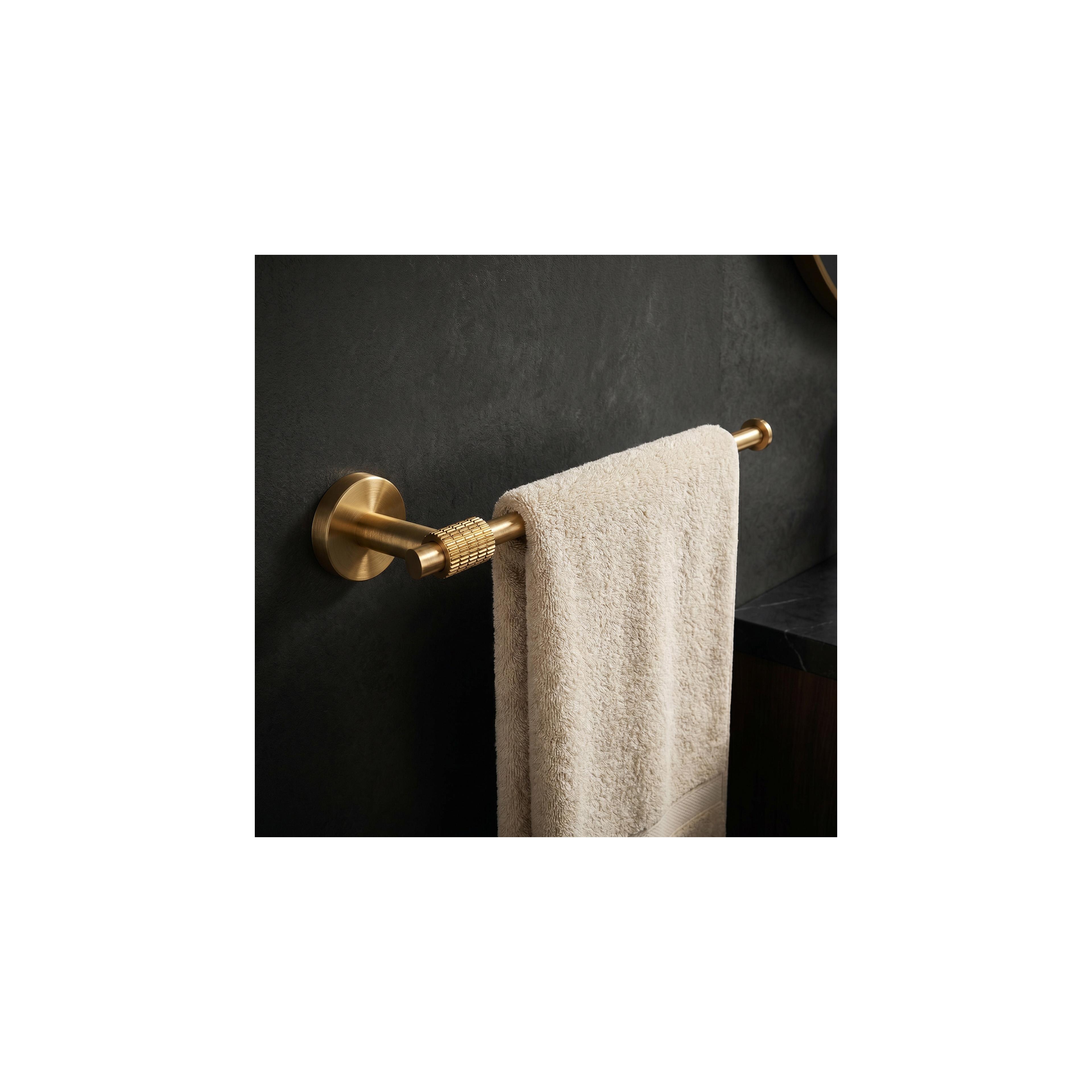 Yksivartinen kylpyhuoneripustin 29106 Riwon Brush Gold
