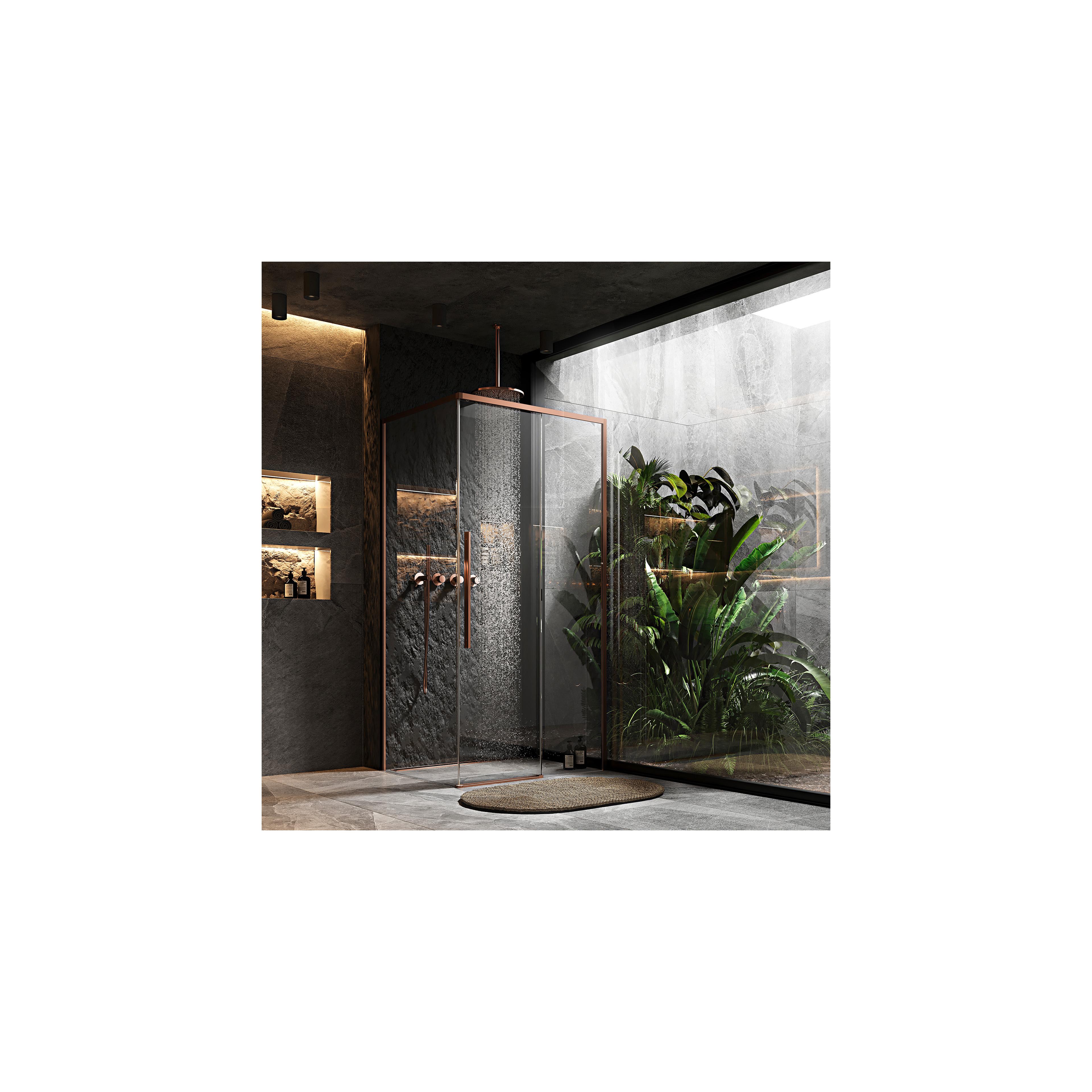 Duschkabine SOLAR Copper Brush 120x90