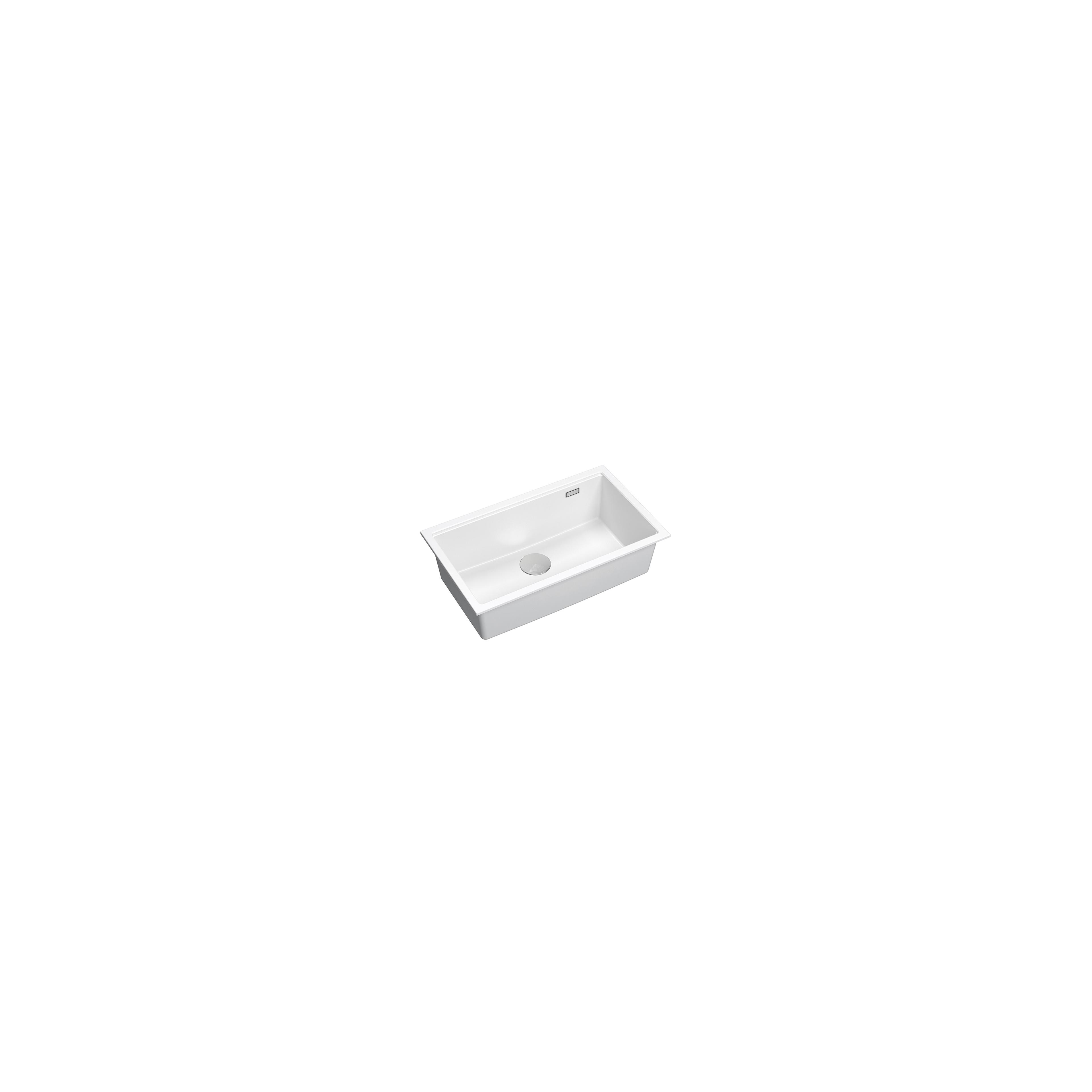 гранітна мийка Logan 110 White