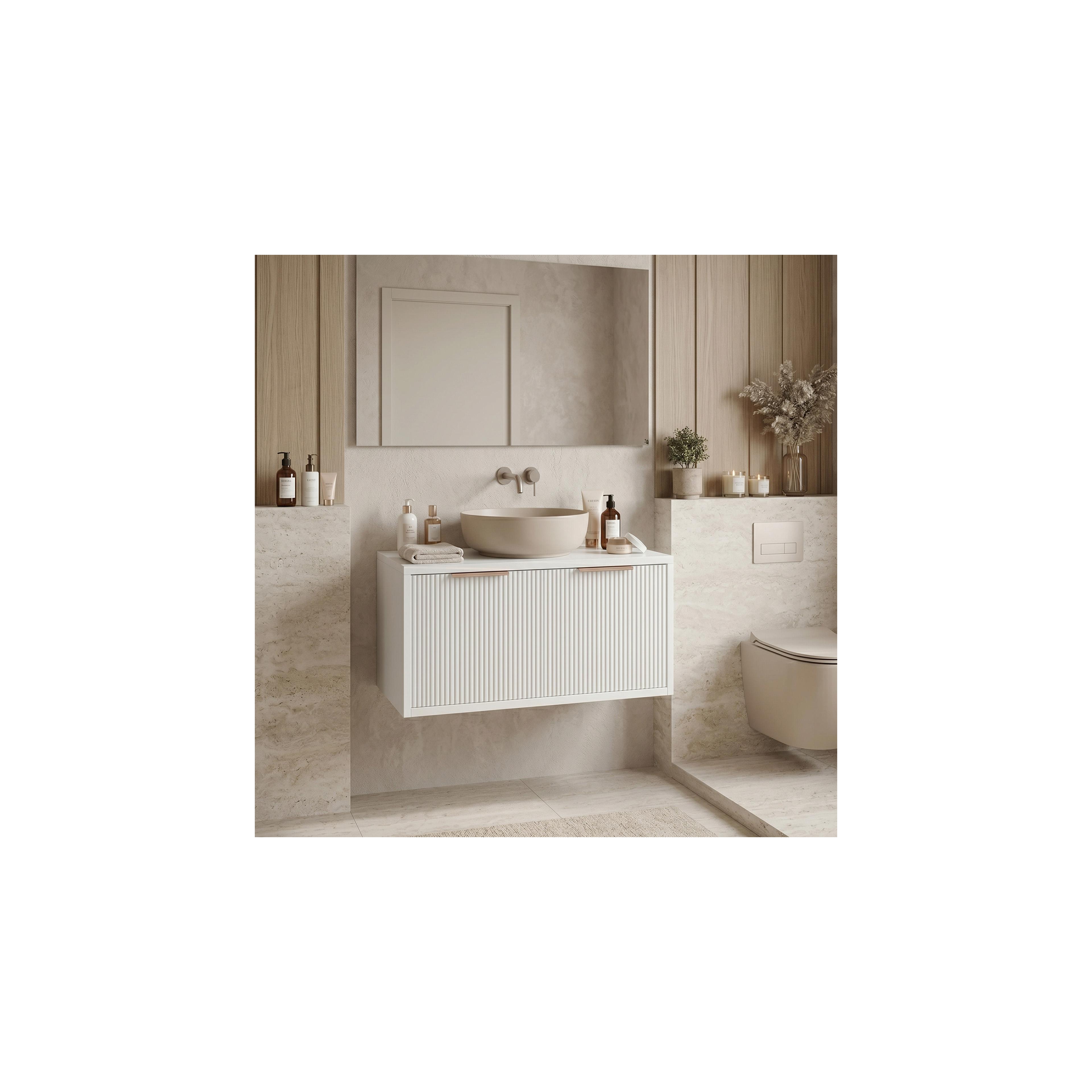 Bathroom vanity cabinet Rea Core 80cm White