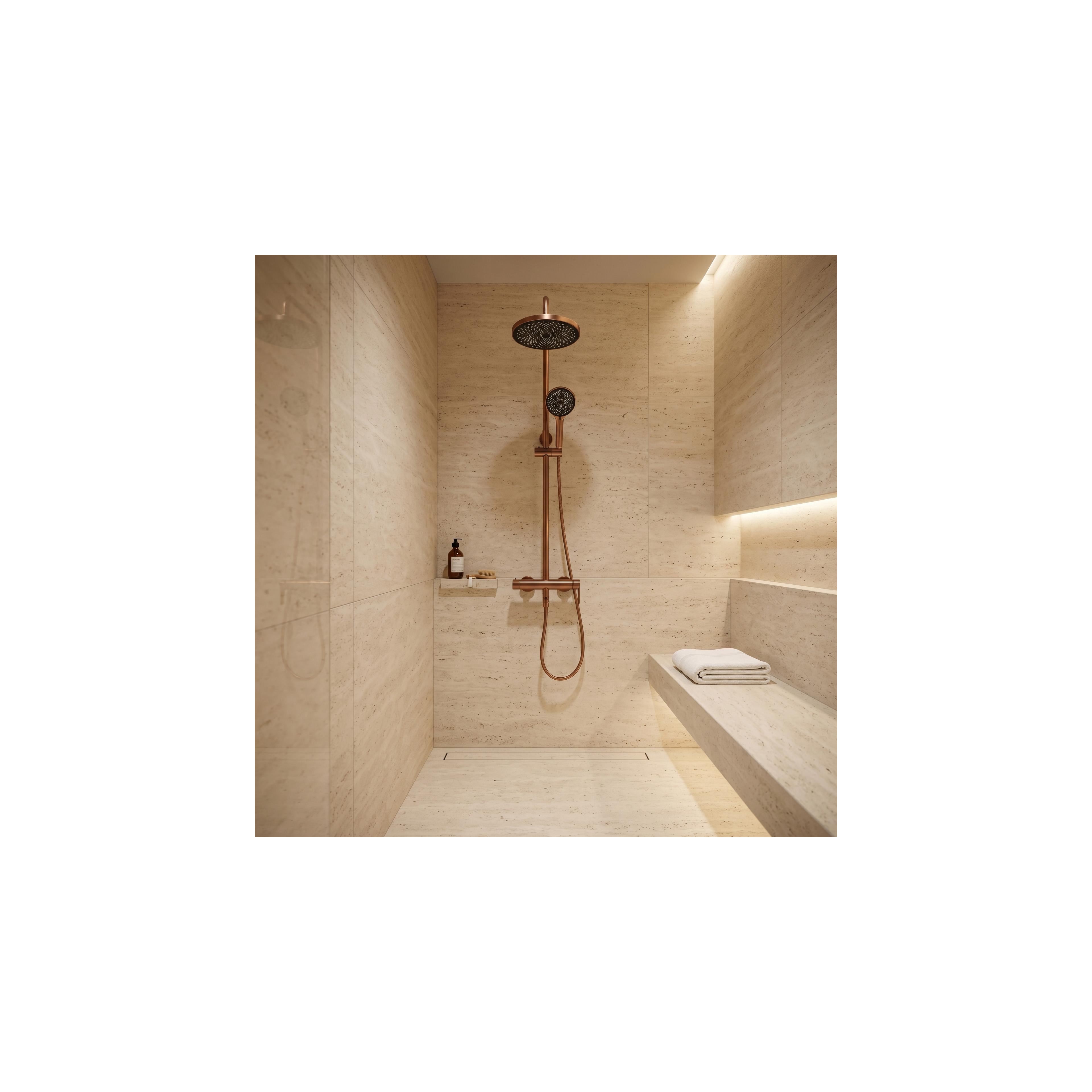 Dušo Komplektas Rea Arcos brush copper