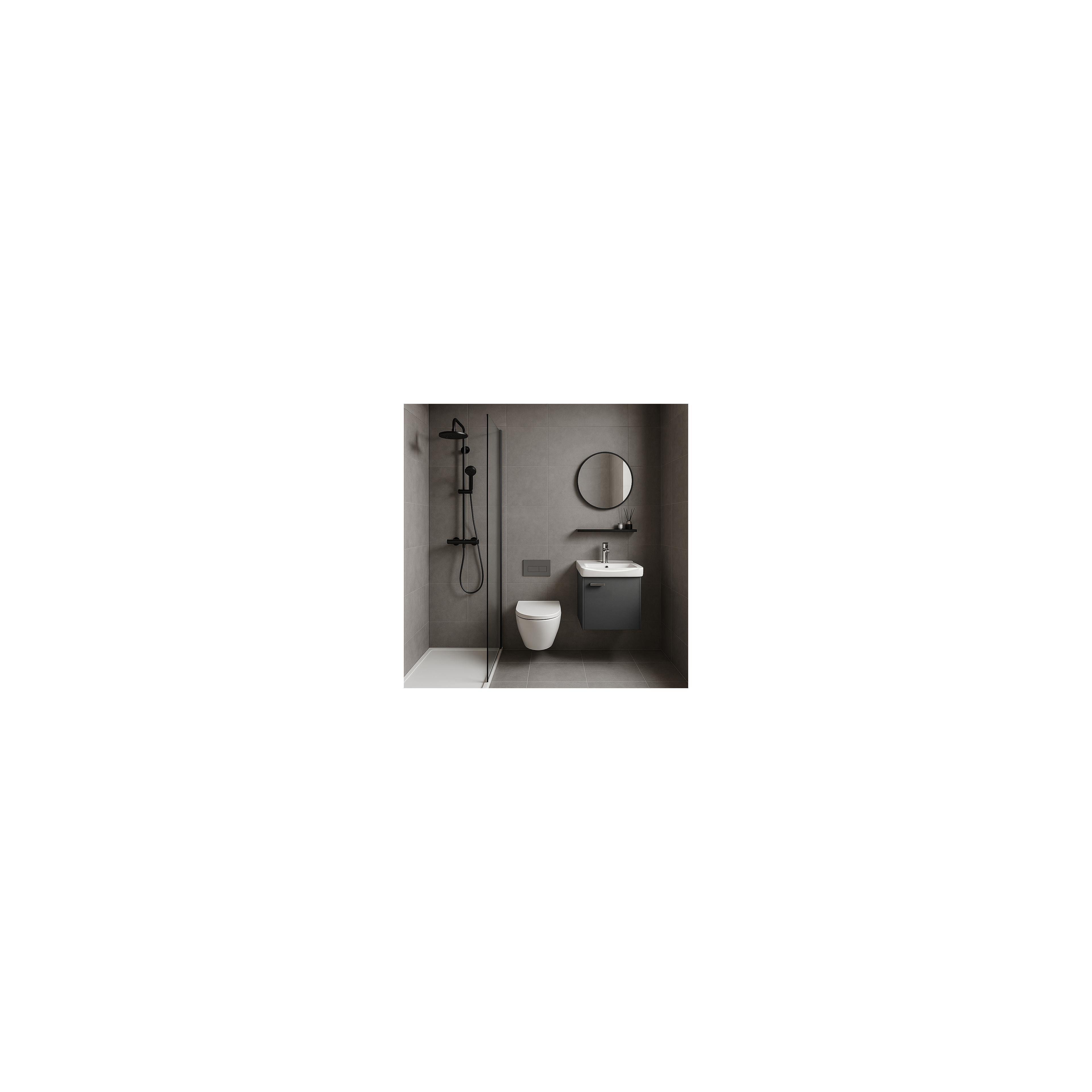 Ensemble de meubles de salle de bain Molly 40cm Grey meuble avec lavabo + miroir + étagère