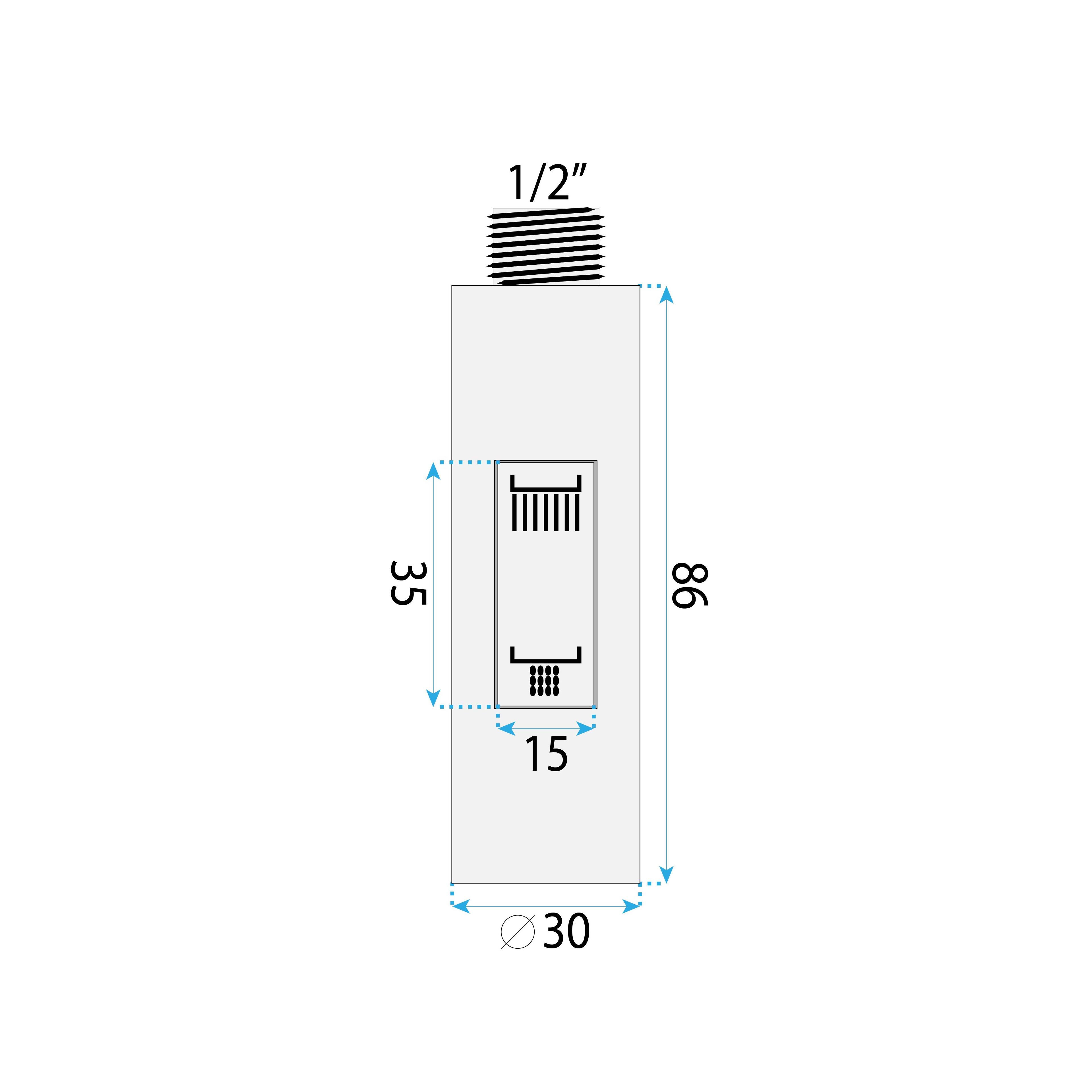 Air outlet with aerator for kitchen faucet REA Fresh Brush Steel