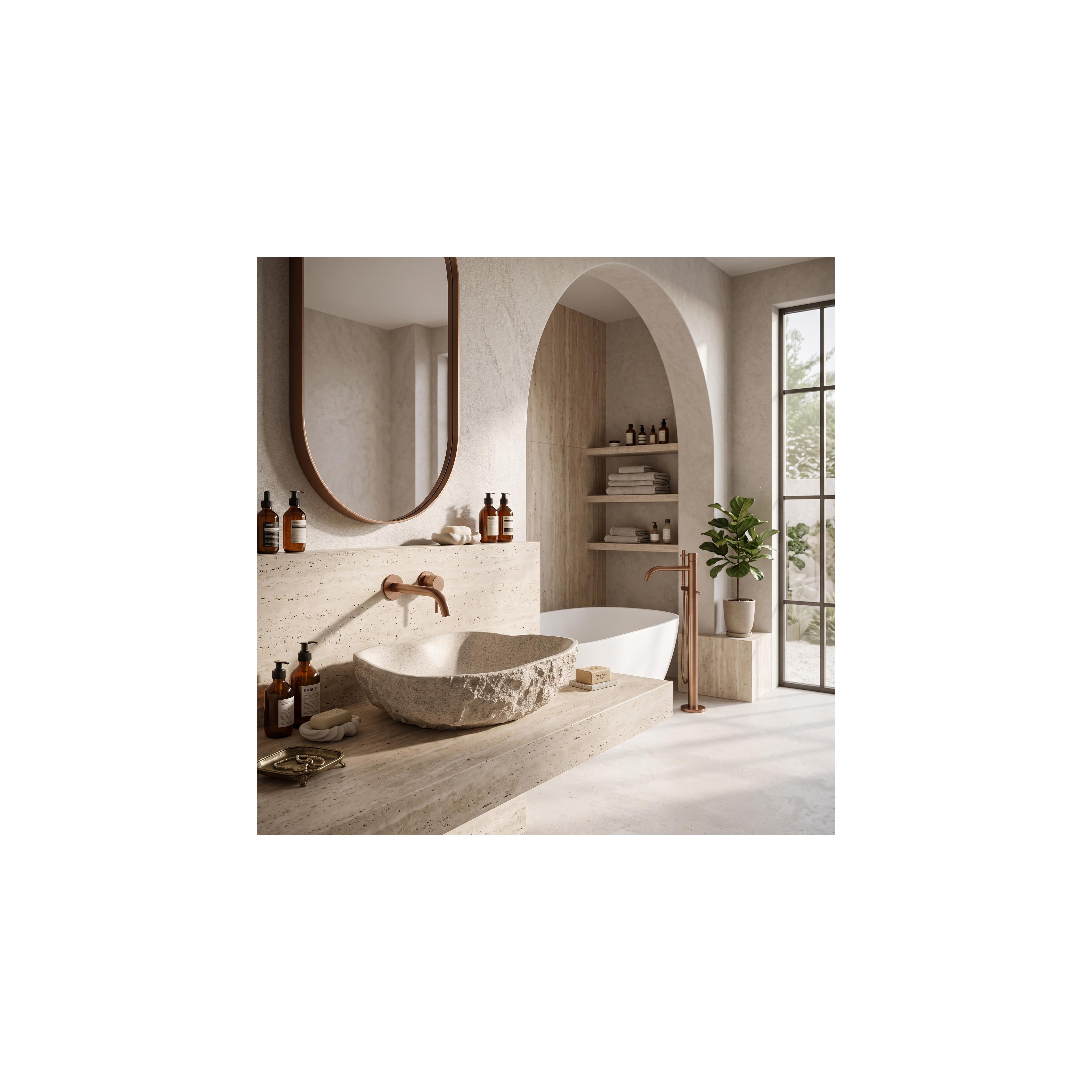 Opzetwastafel Rea Isla Warm Beige