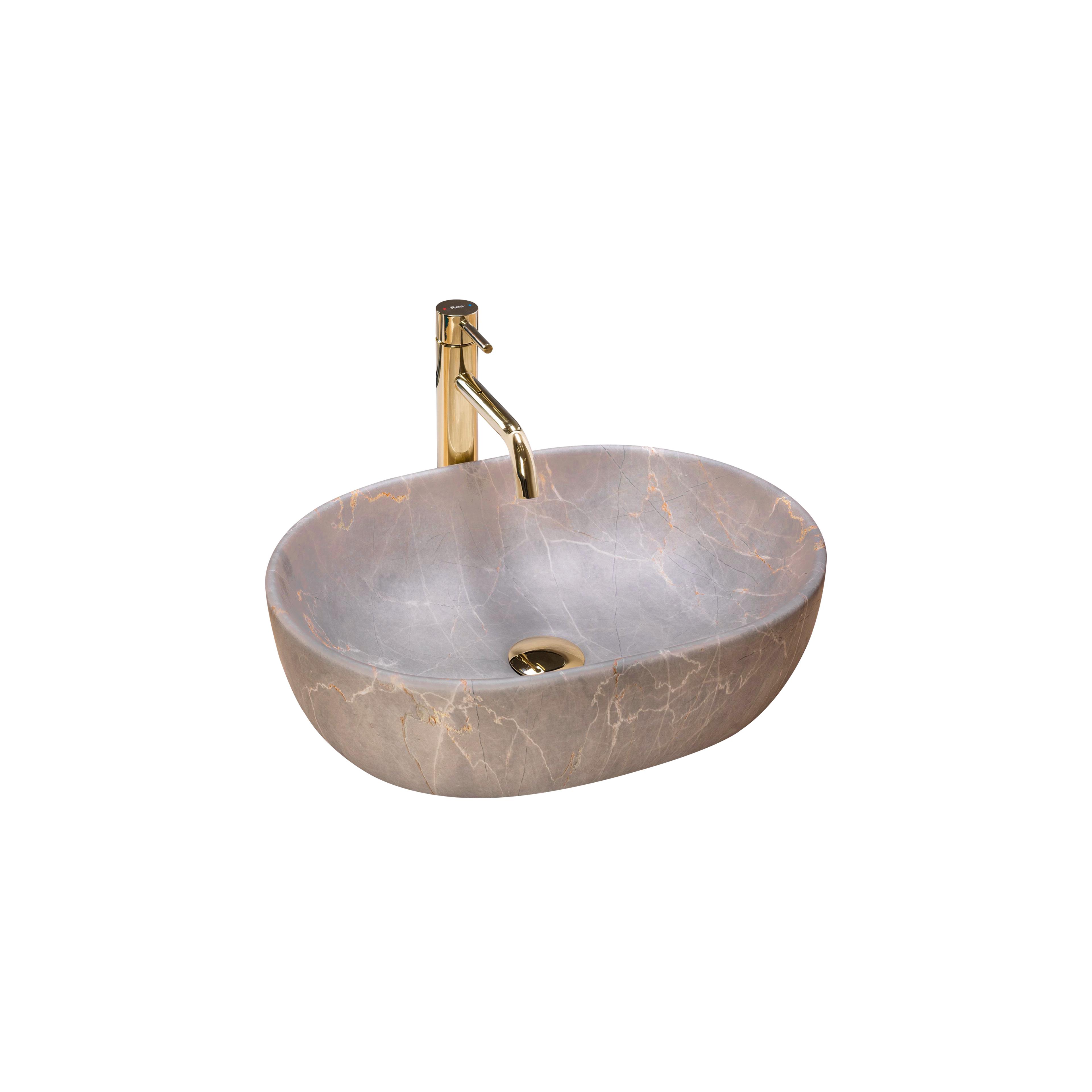 Πάγκος νιπτήρας Rea Lara Beige 48.5 x 35 x 13.5 cm