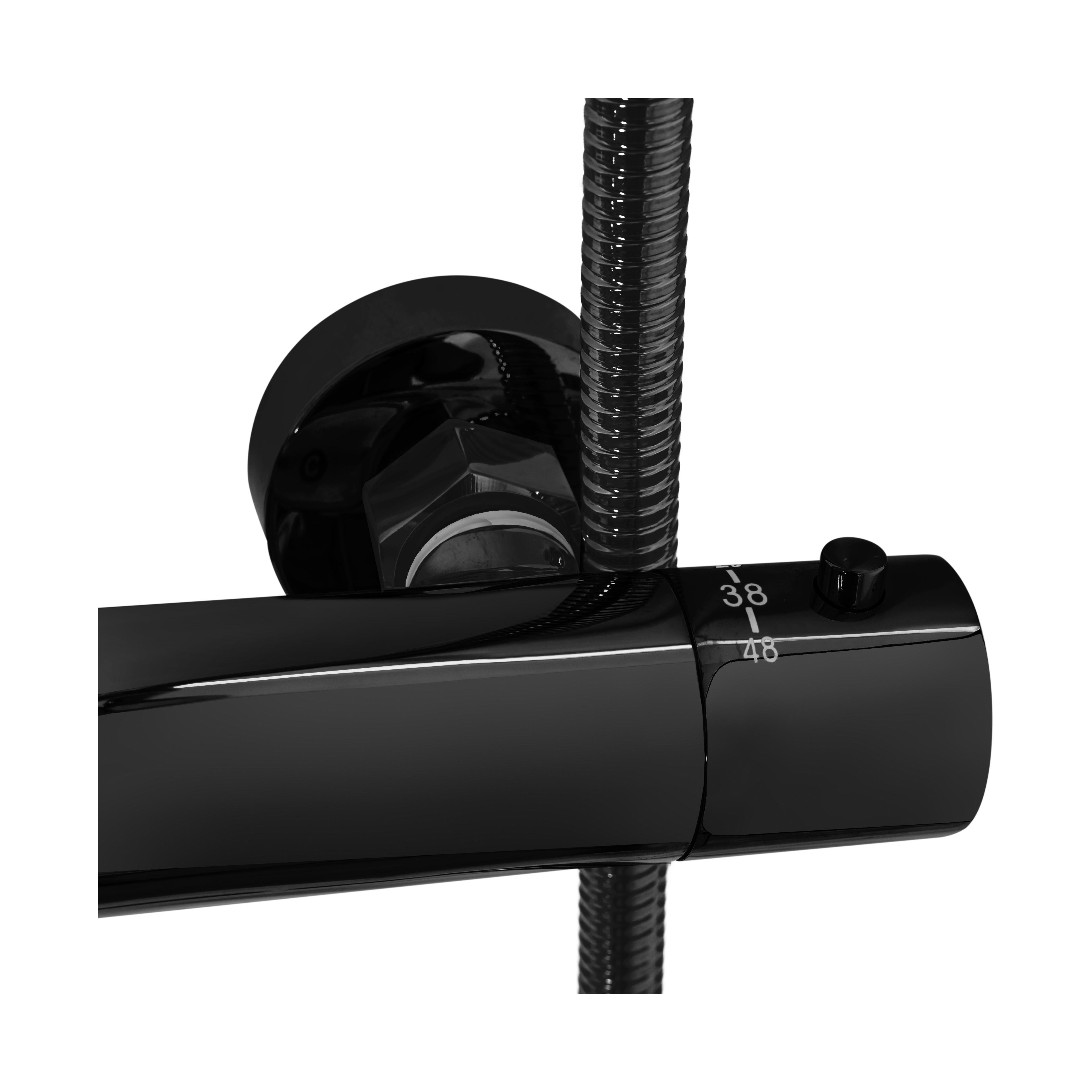 Conjunto de ducha REA Lungo Black Metallic