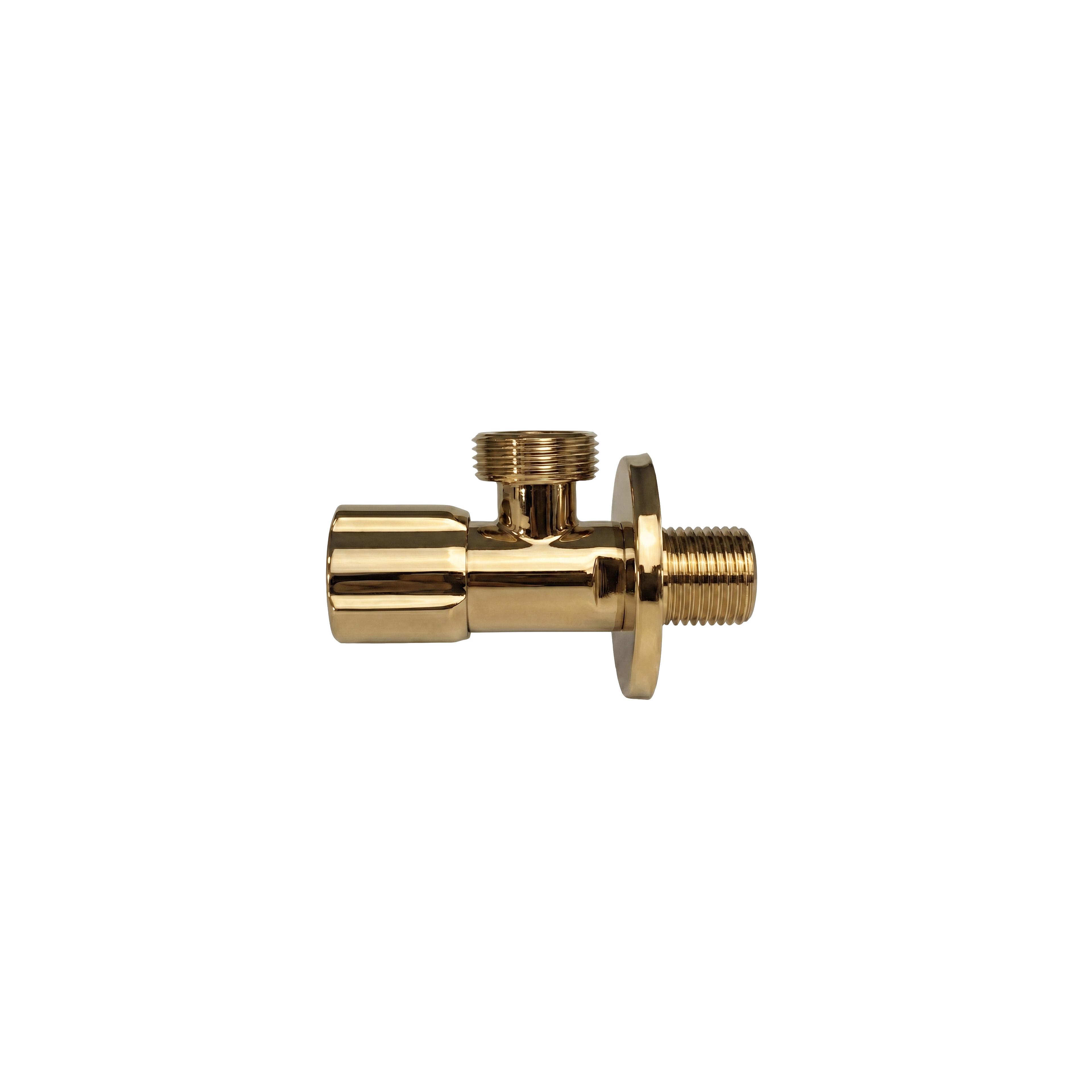Γωνιακή βάνα 02 1/2" x 3/4" Gold