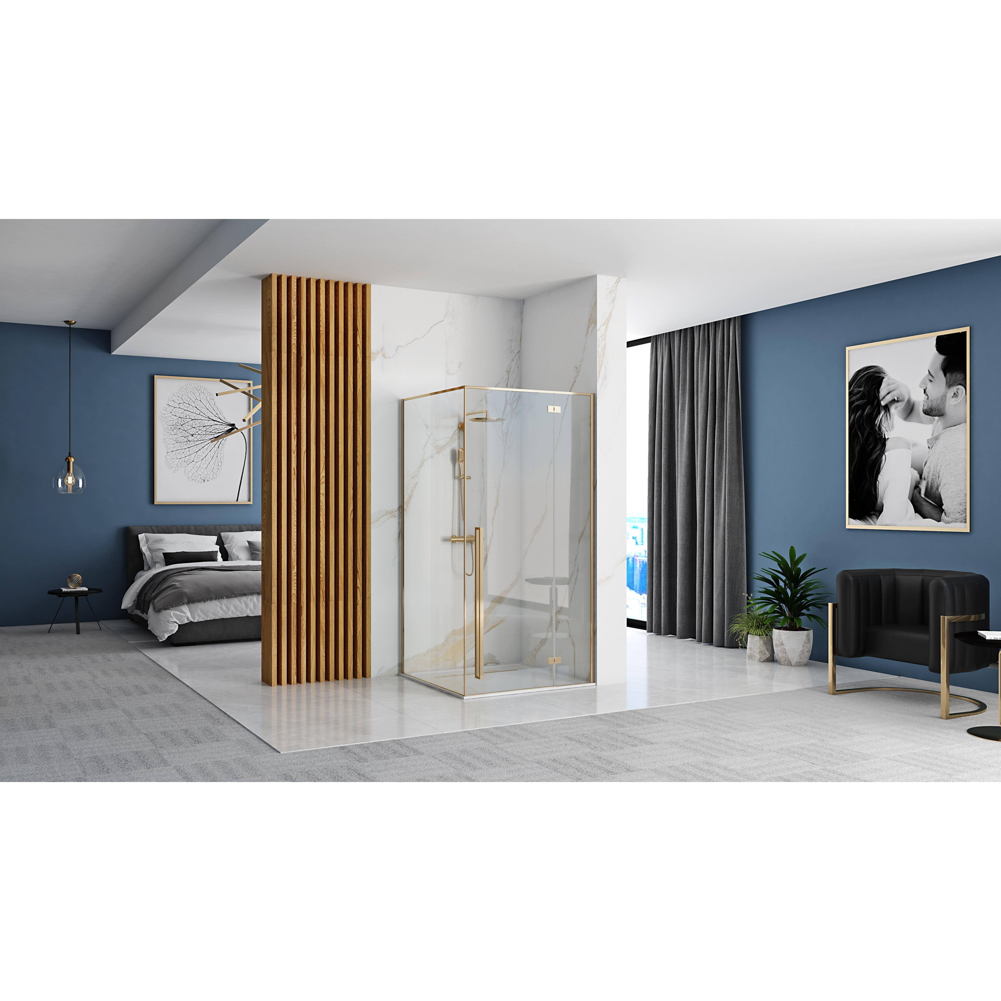 Cabina de ducha Rea Fargo 90x90 Gold