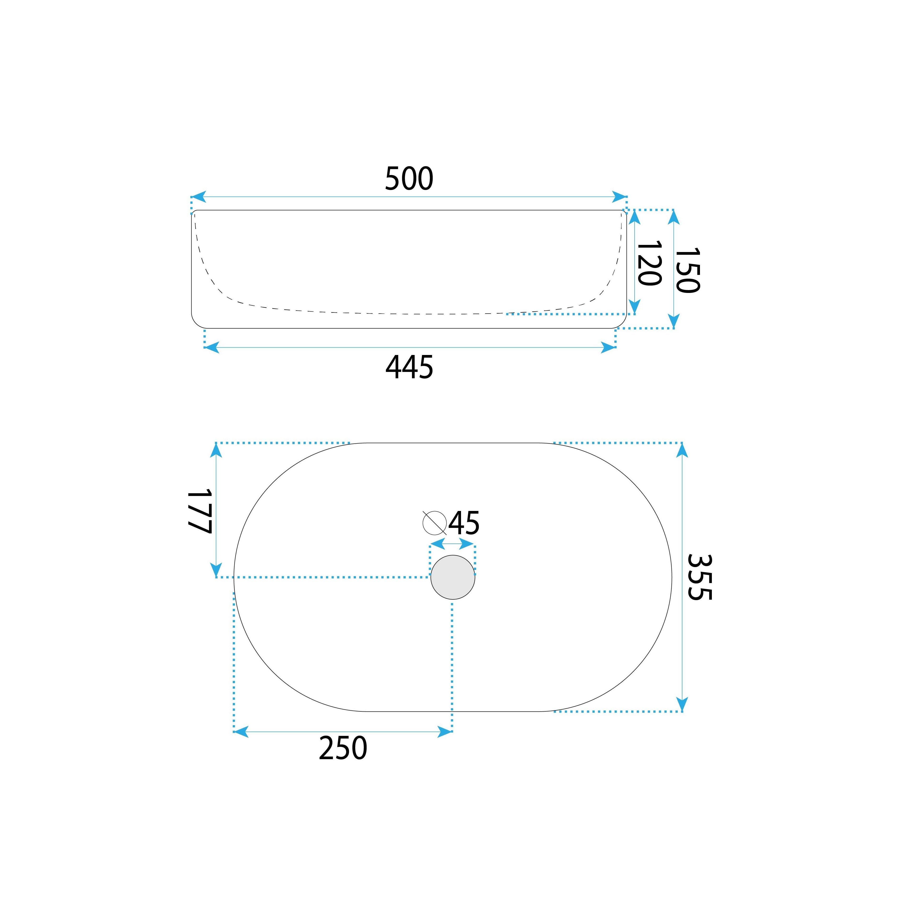 Countertop Basin Rea Oktawia Kallisto