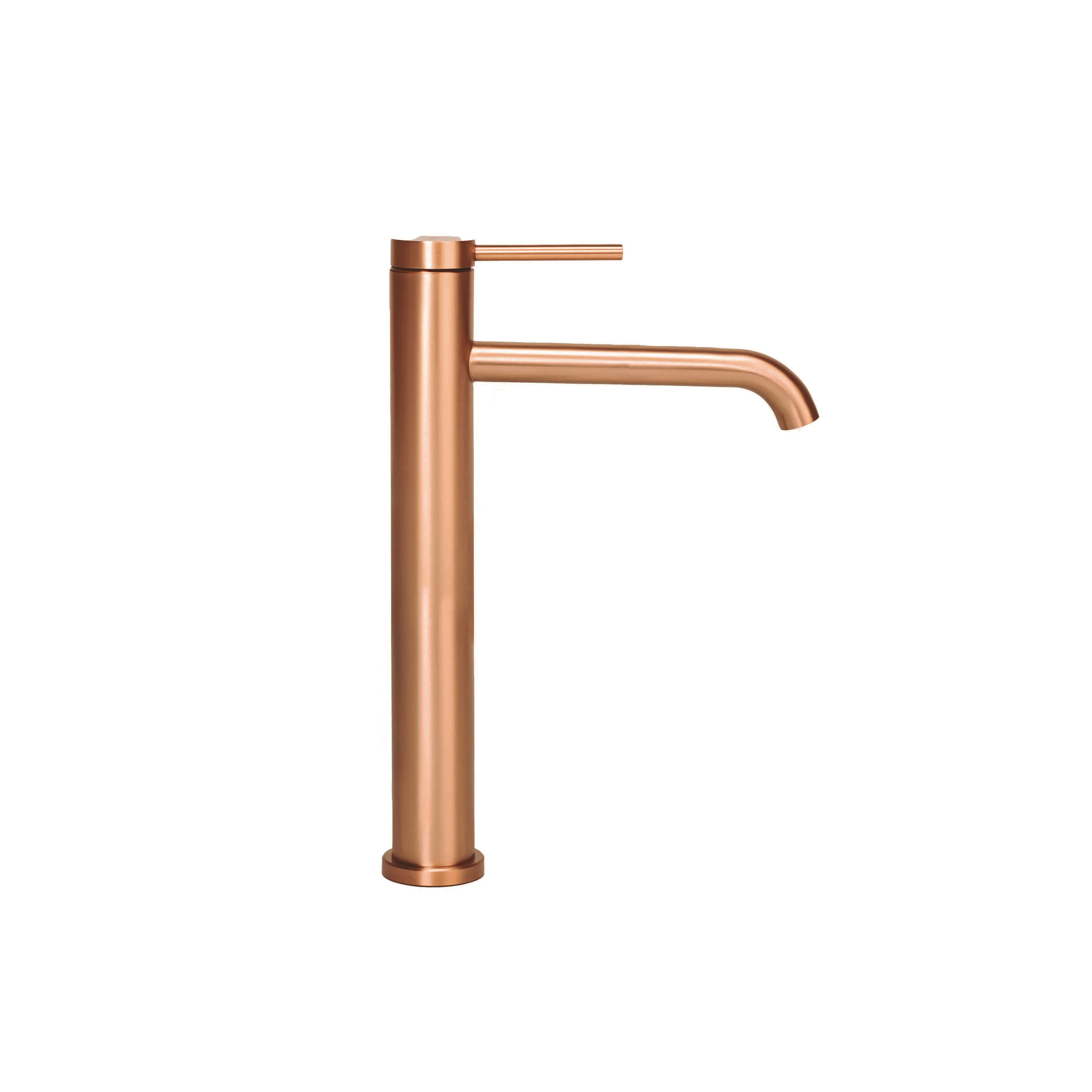Βρύση νιπτήρα REA CLIF Brush Copper HIGH