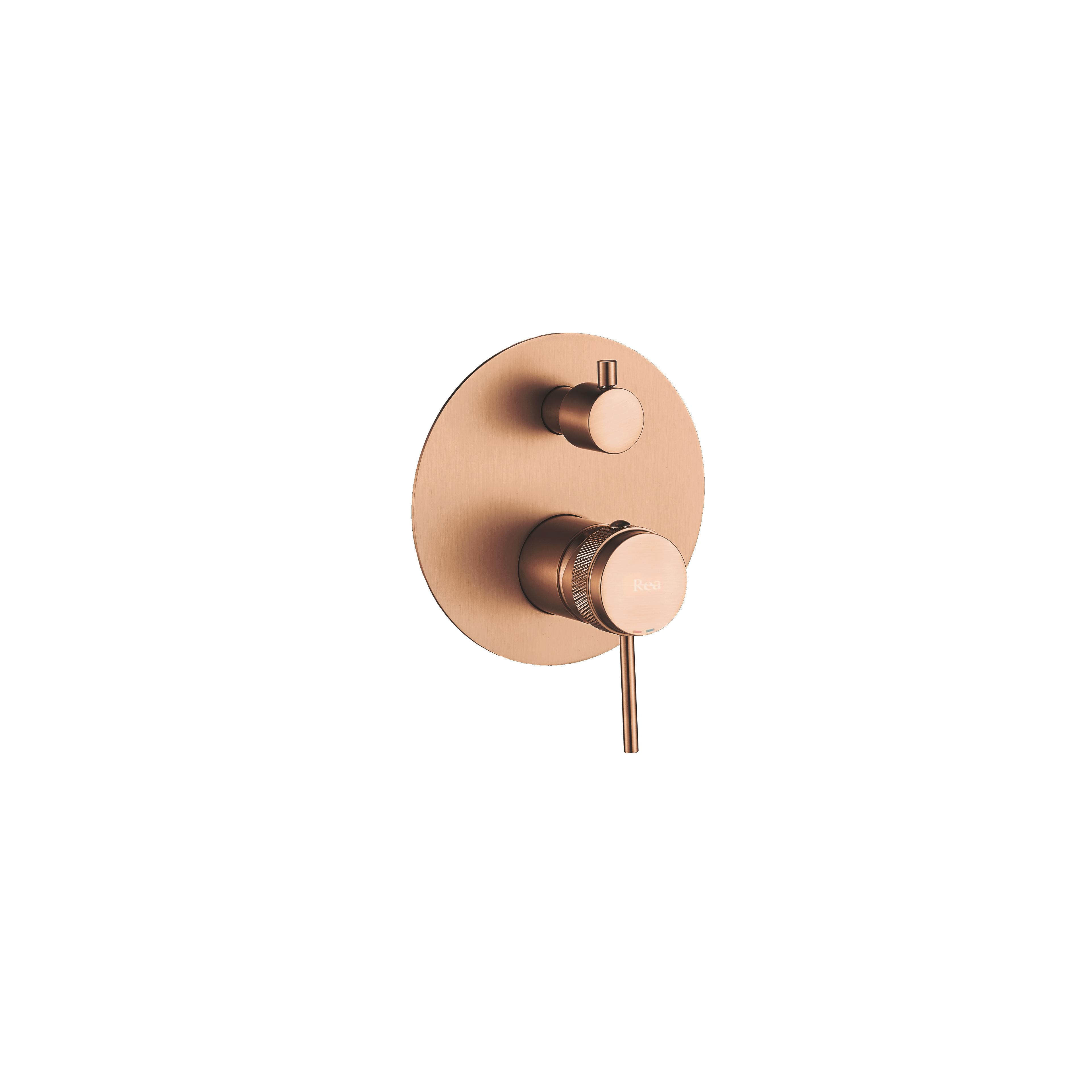 Komplet tuša u ravnini Rea Lungo Grip Brush Copper + BOX