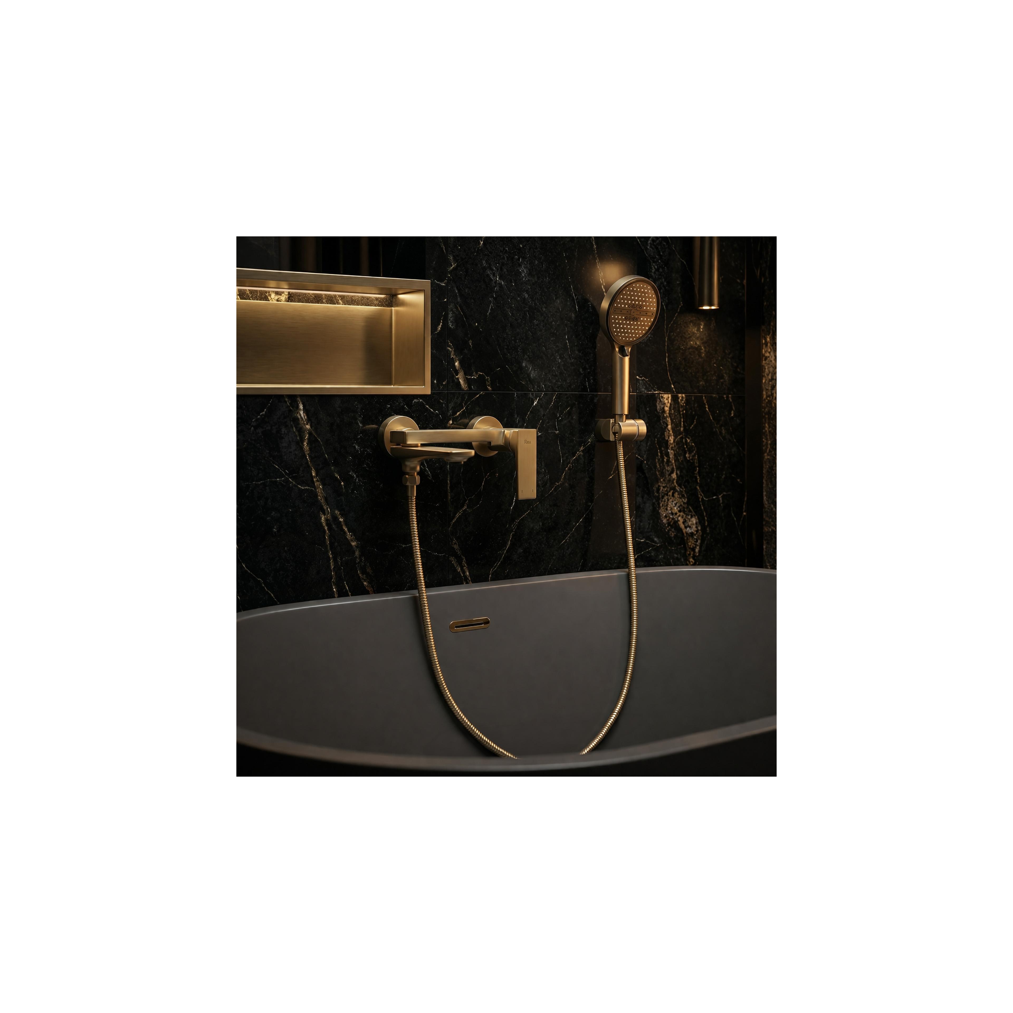 Baterie pentru cadă PREMIUM REA Prime Gold Brush