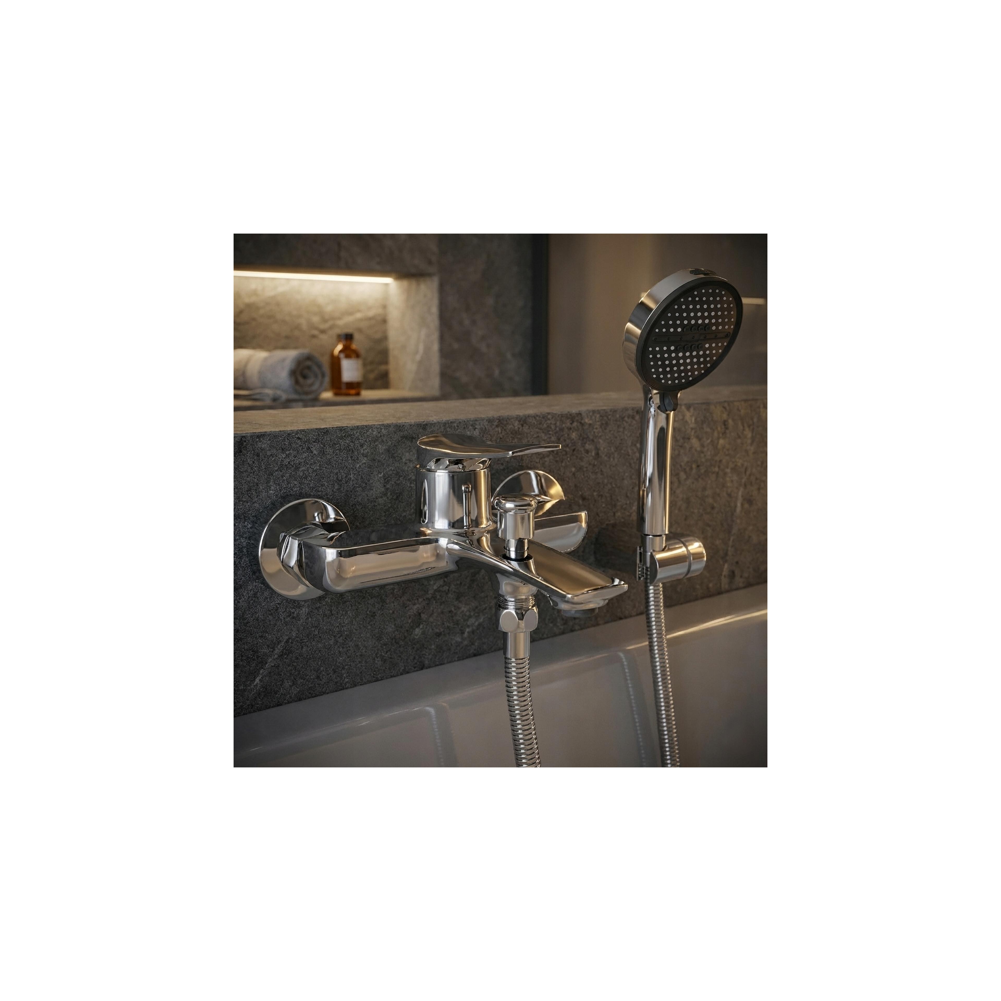 Shower hose Rea Chrome 150 cm