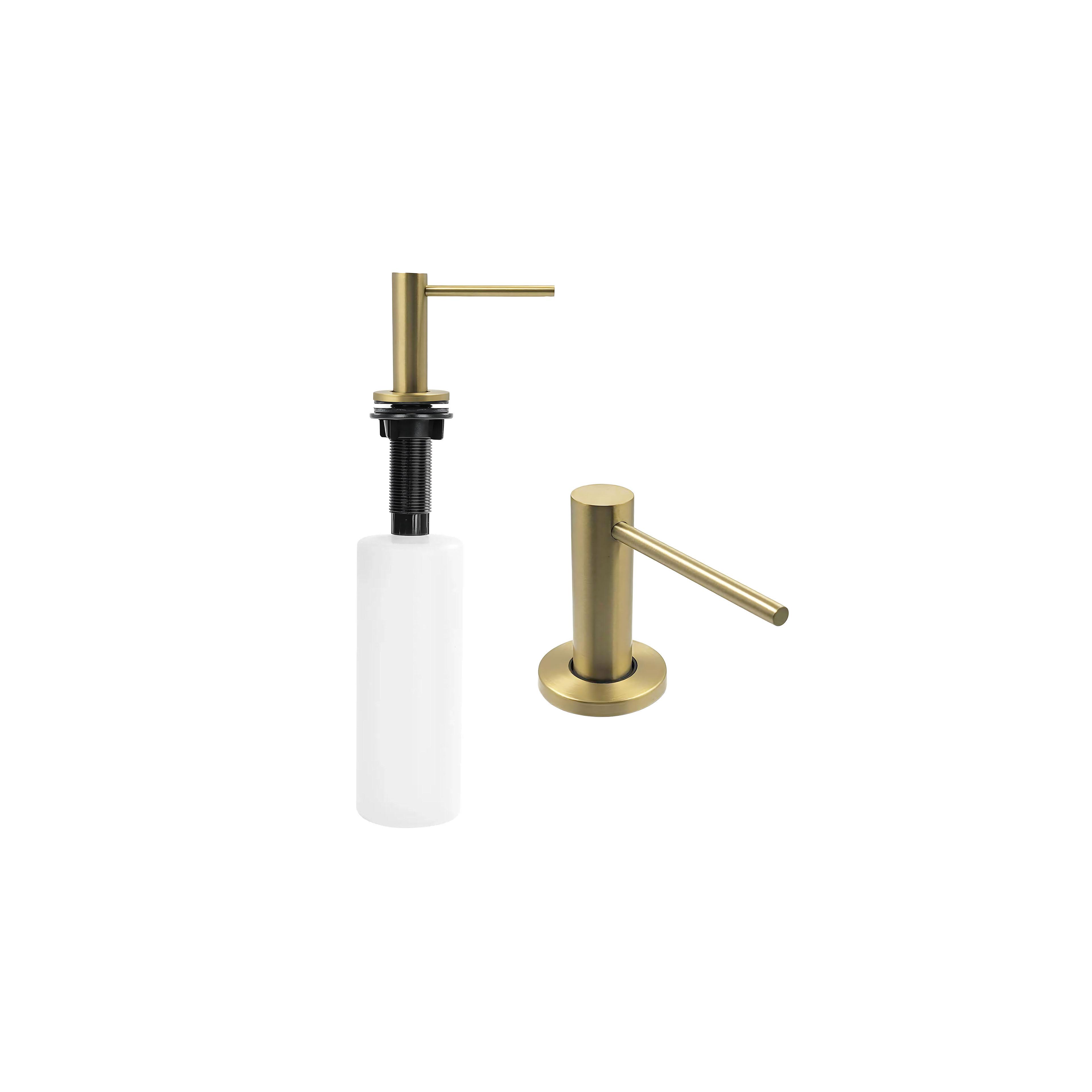 Dávkovač tekutín do umývadla Rea DEX Brush Gold