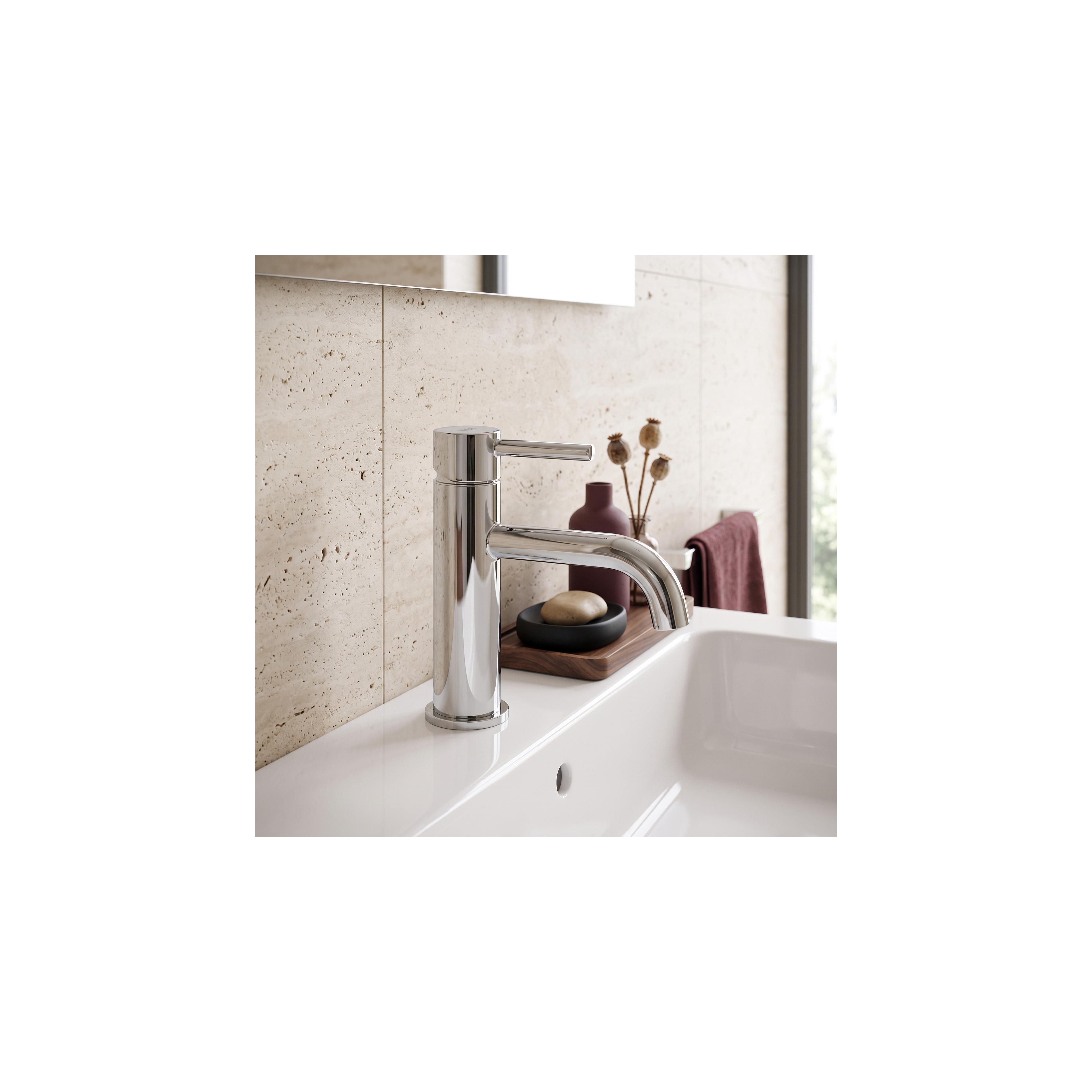Washbasin faucet with bidetta Rea Lungo Chrome