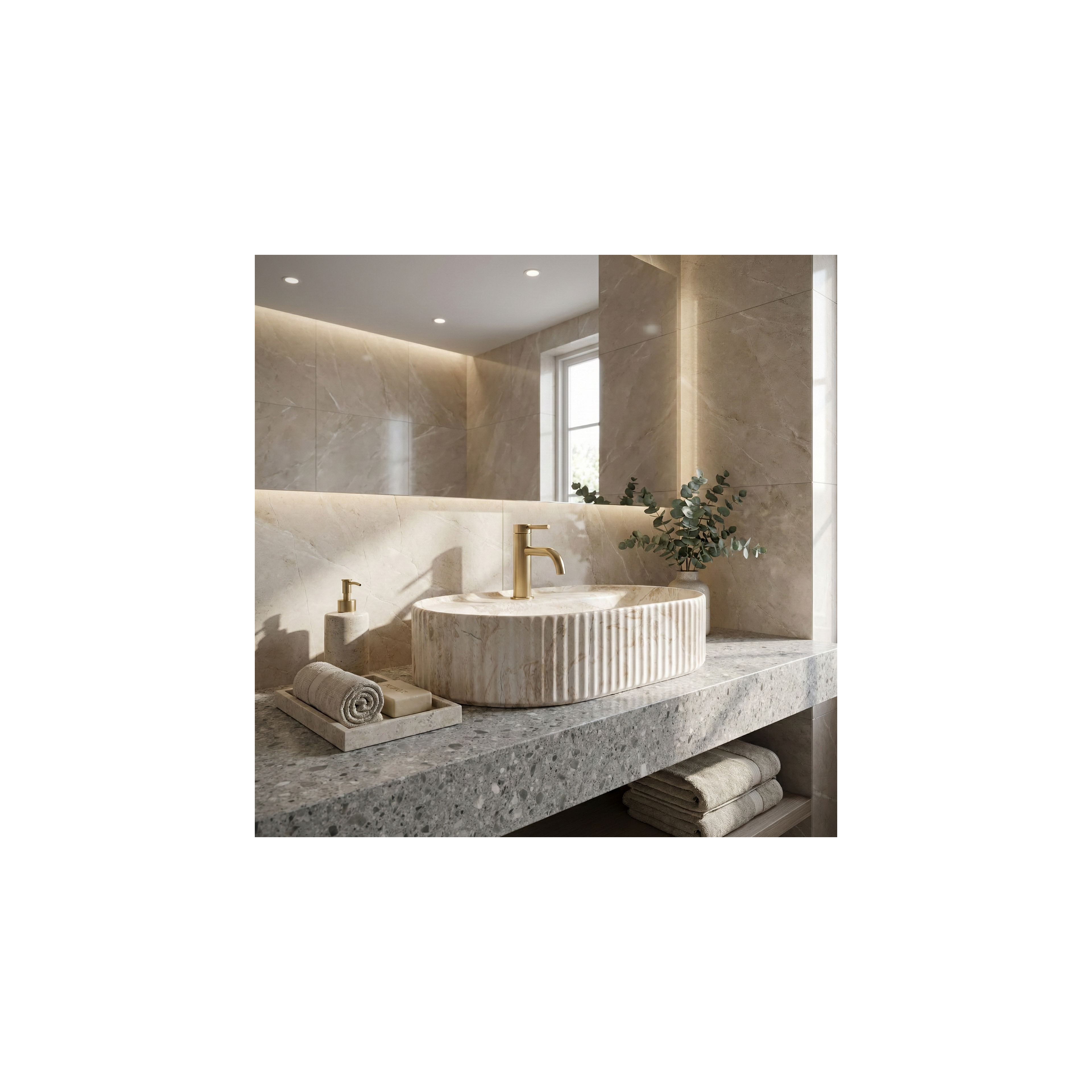 Countertop washbasin Rea Marcela 60 Saturn
