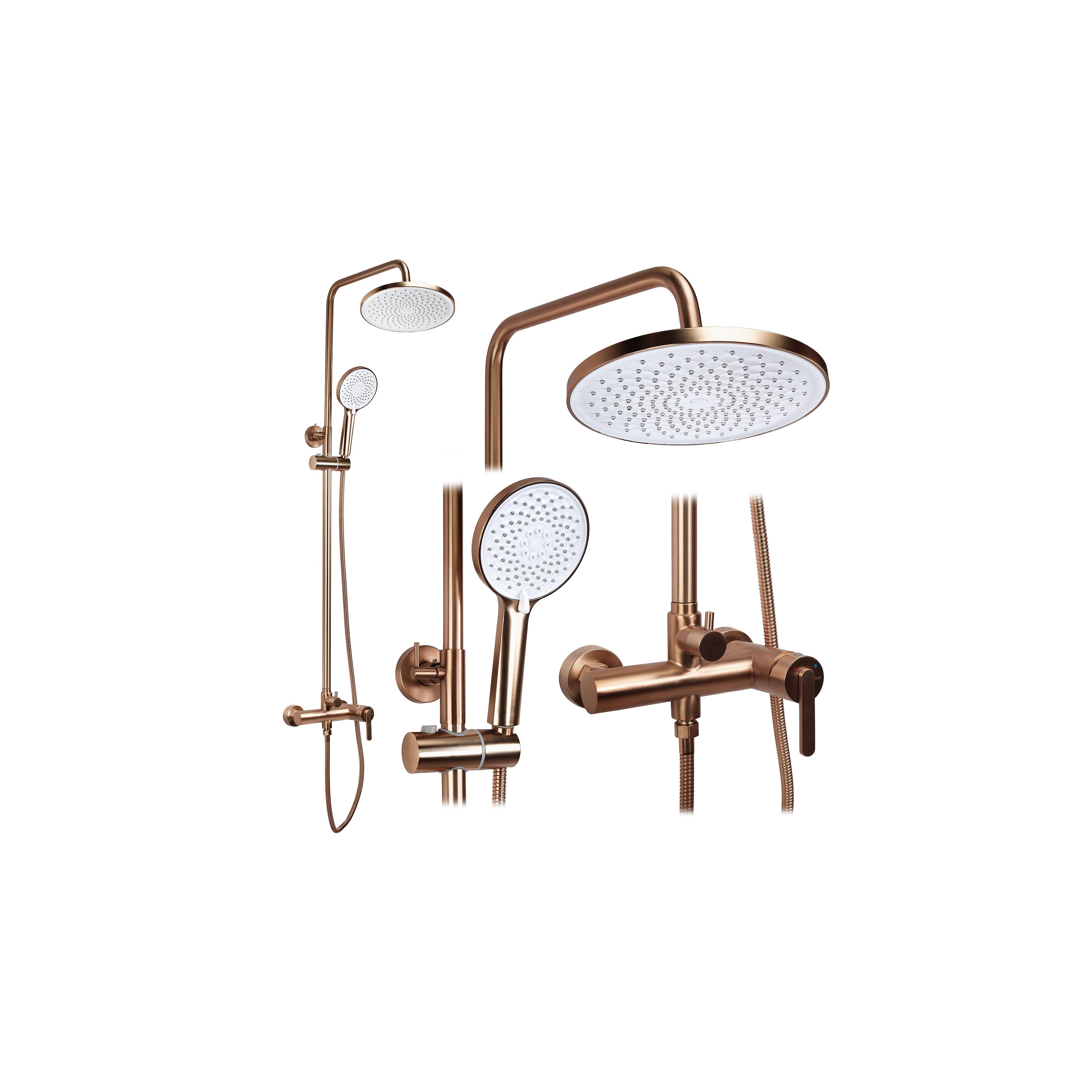 Kit de douche Rea Ontario Brush Copper