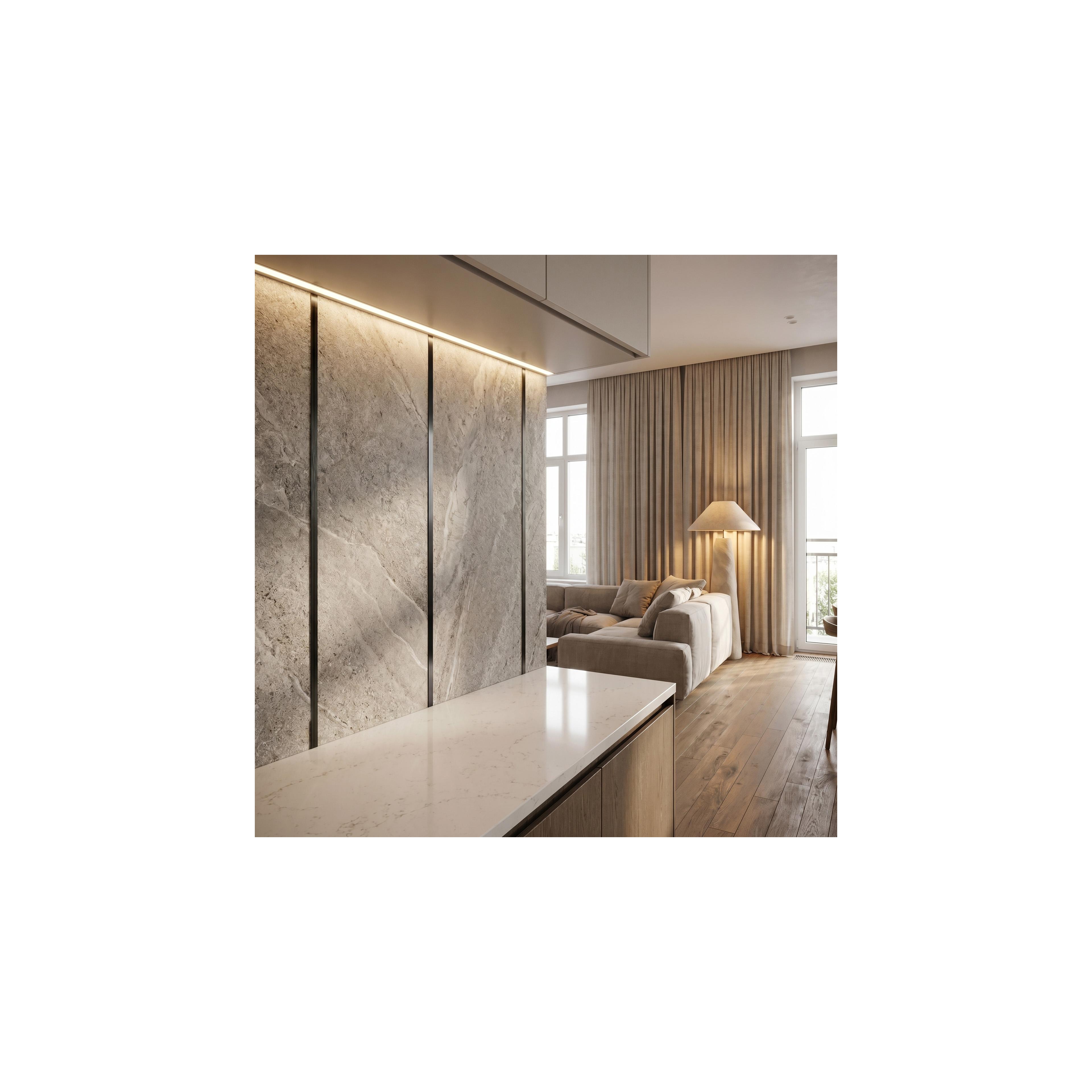 Self-adhesive decorative trim Rea P14454C 2cm Brush Black