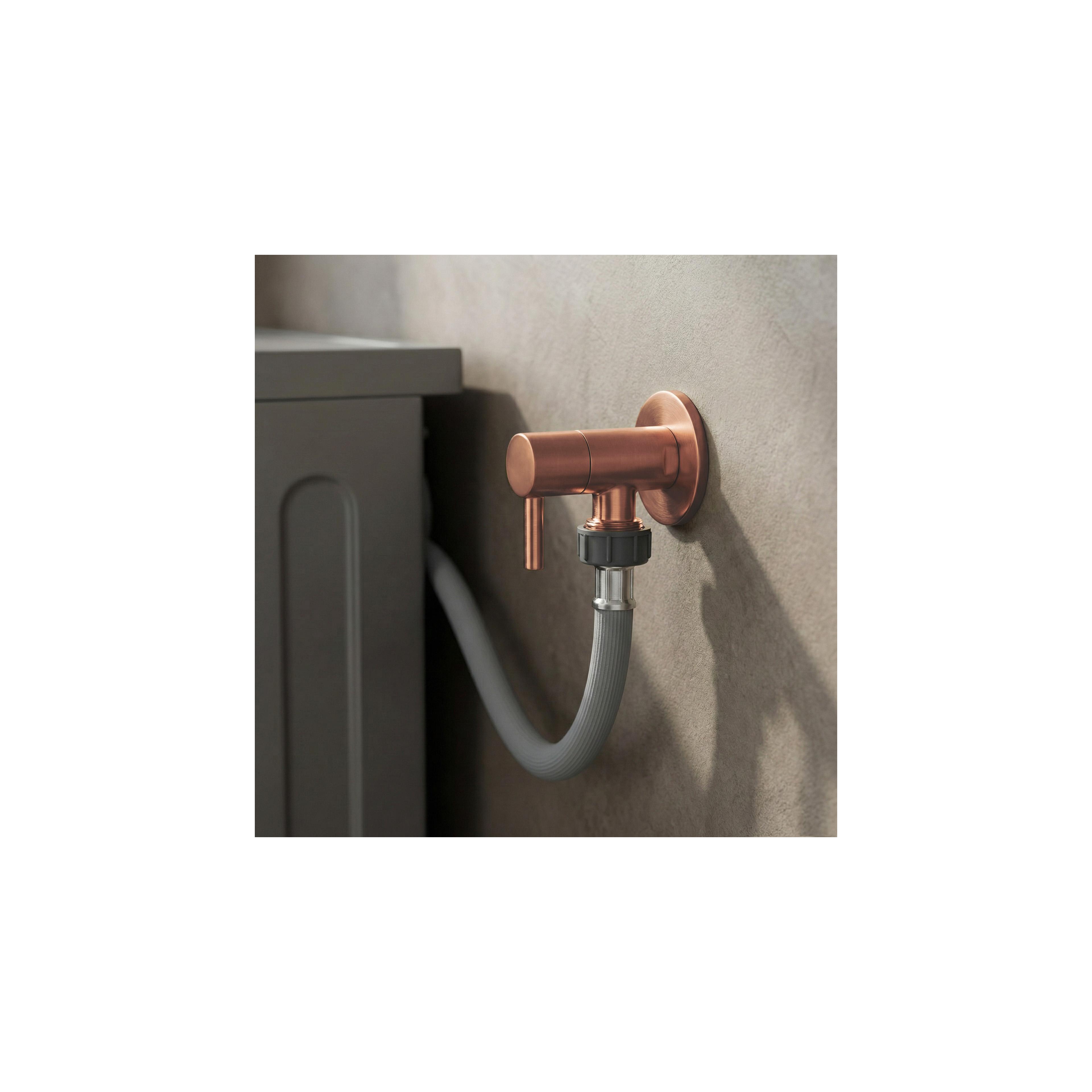 Ugaoni ventil 1/2" x 3/4" Brush Copper