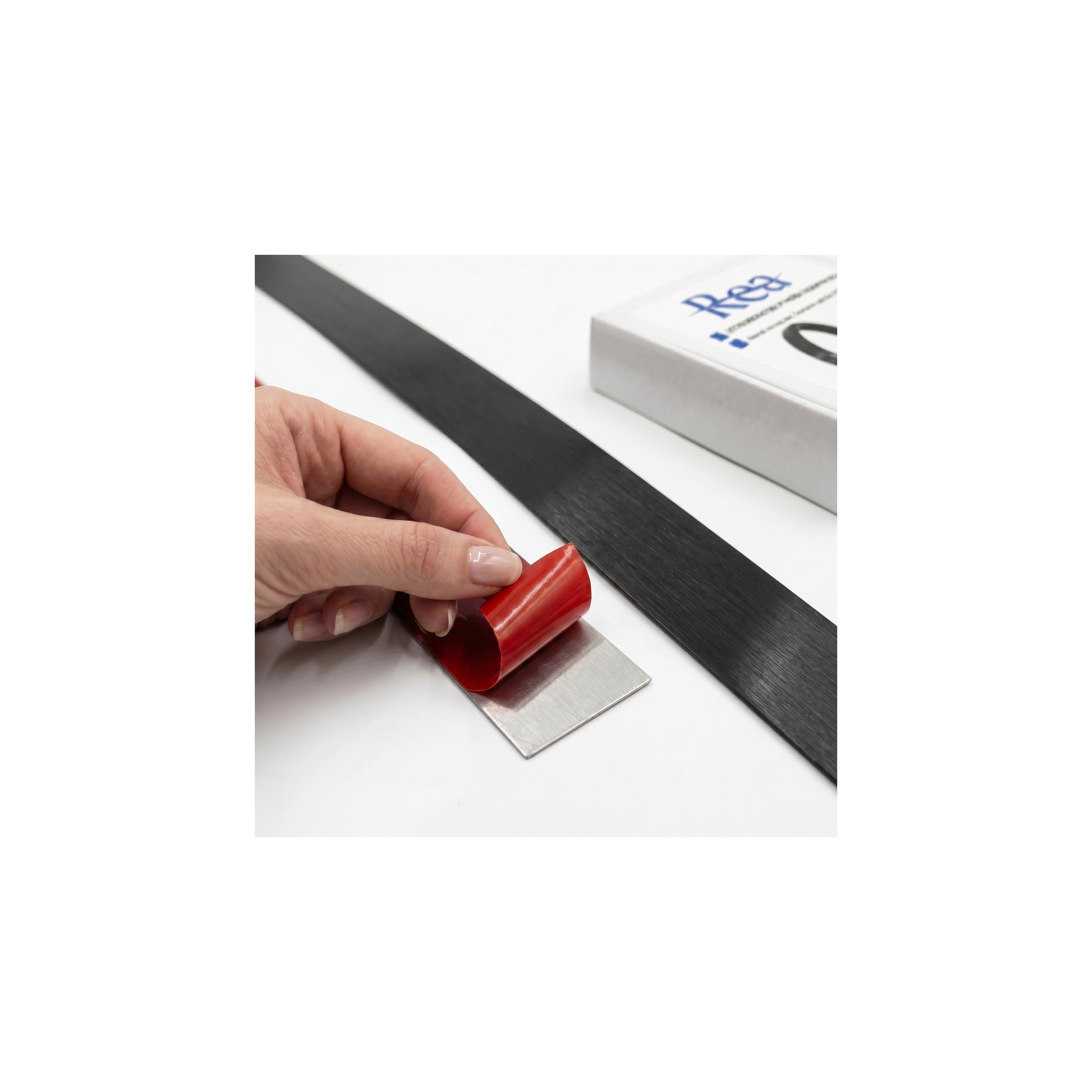 Self-adhesive decorative trim Rea P14454CD 3,8cm Brush Black