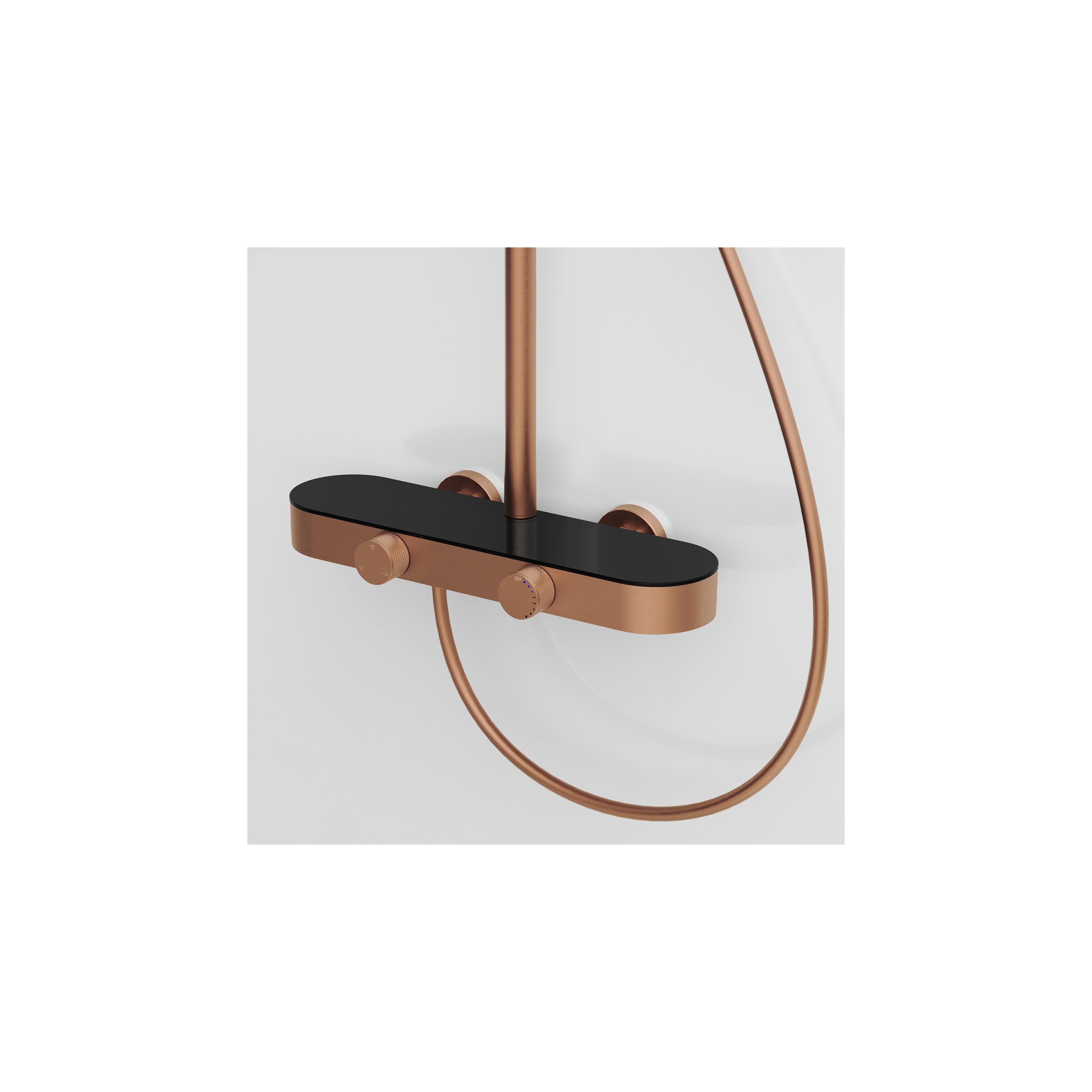 Ρυθμιζόμενη Στήλη Ντουζ  REA Creo Brush Copper 87- 128 εκ.