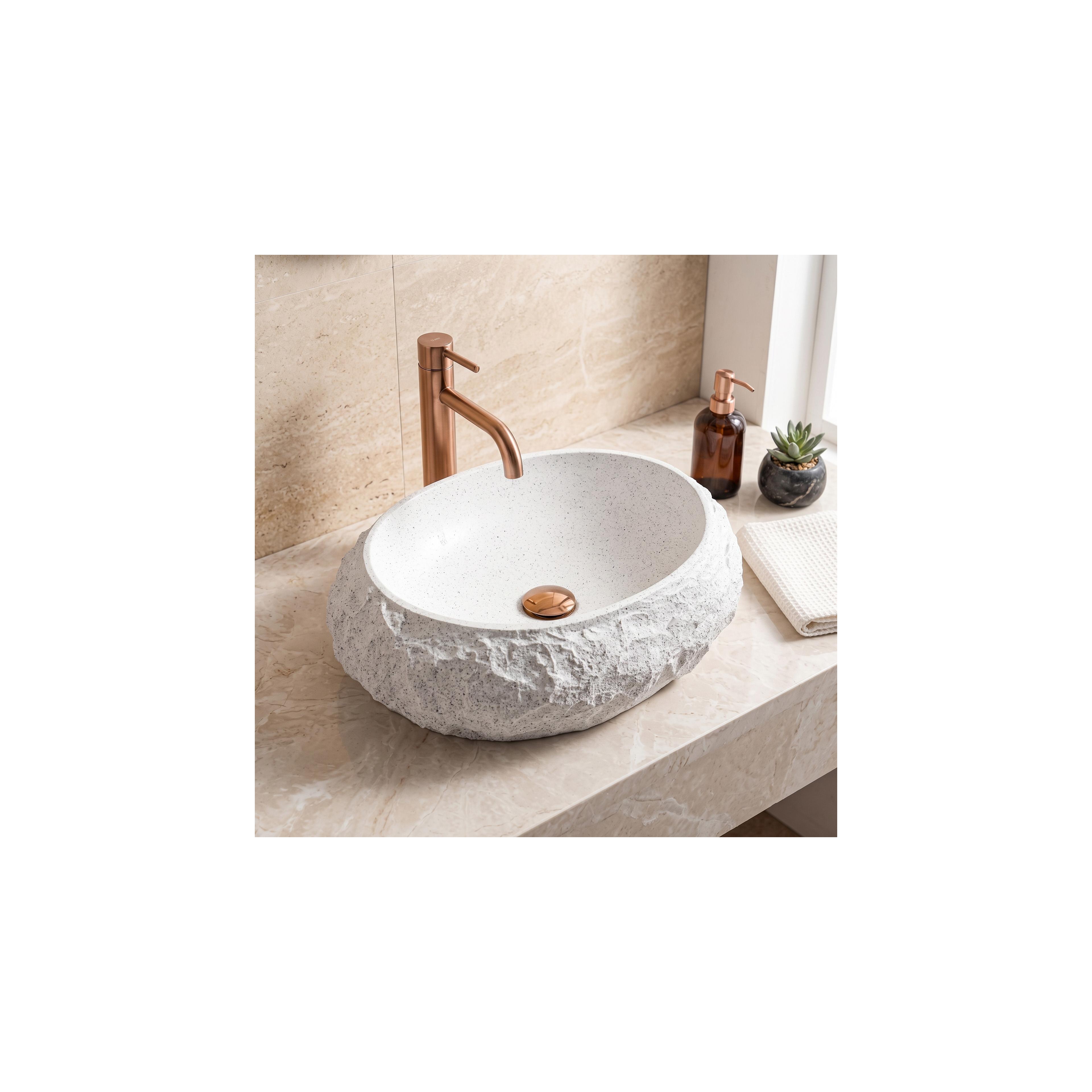 Νιπτήρας  Rea Mika Light Grey 50 x 38 x 15 εκ