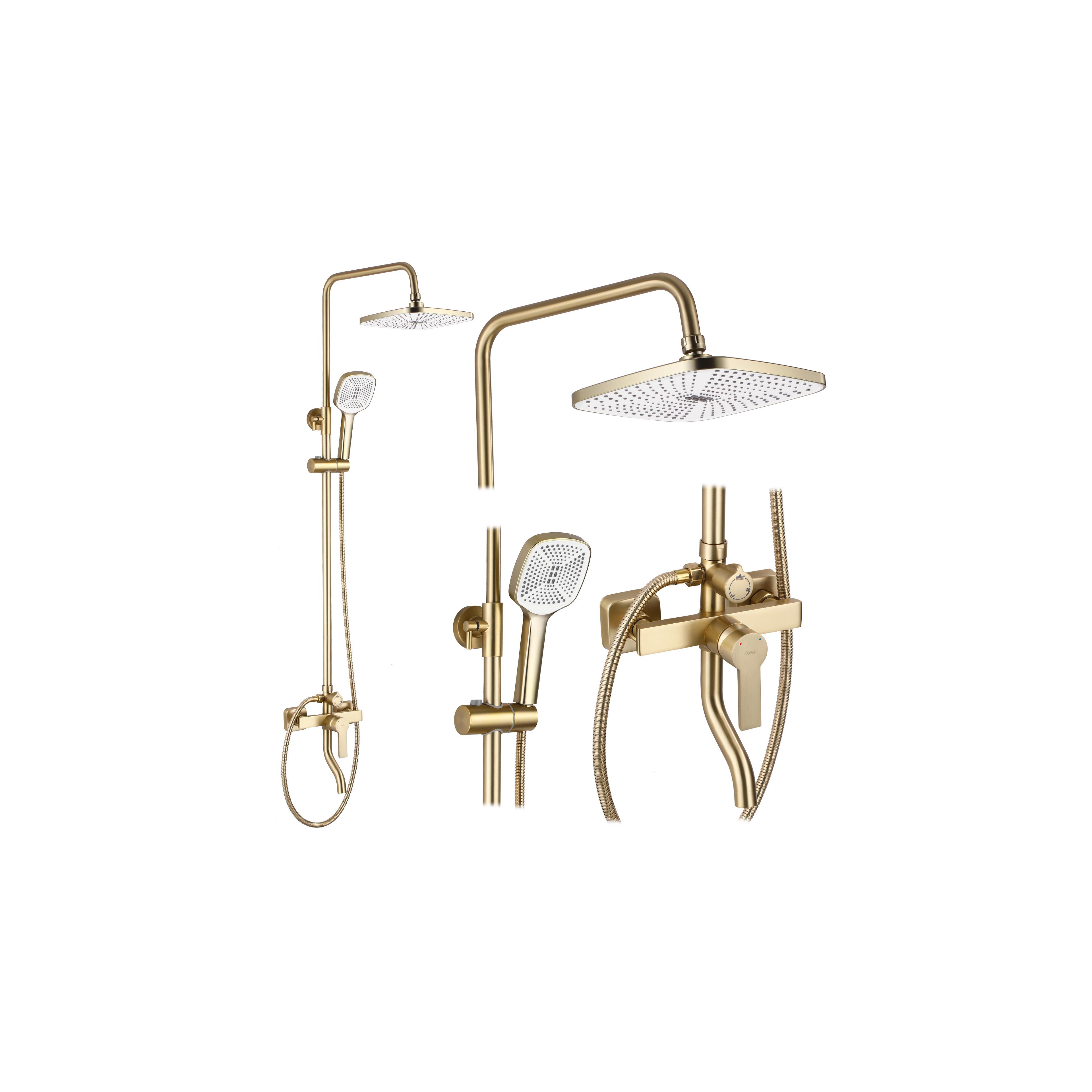 Sprchový set REA ARGUS GOLD BRUSH