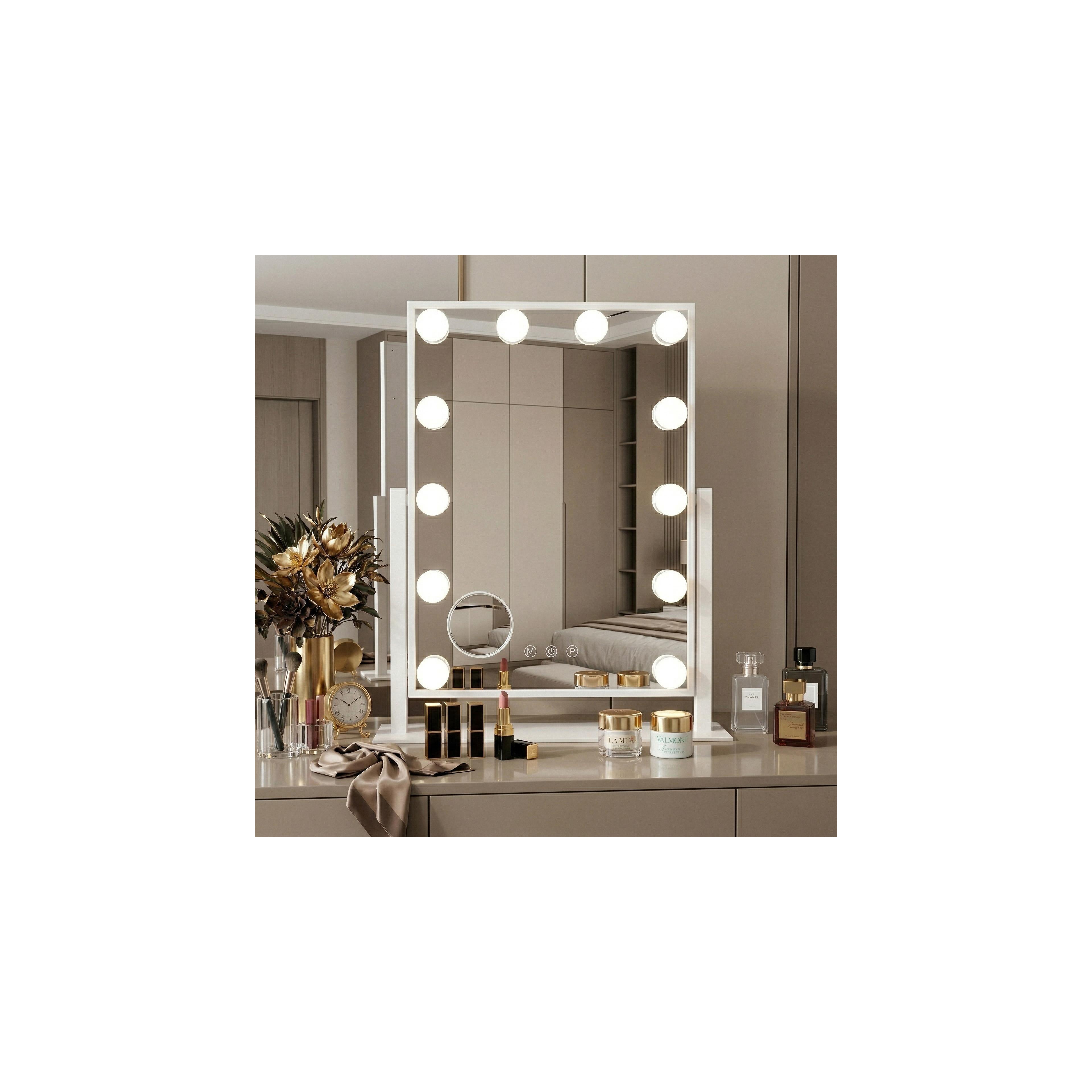 Specchio LED HOLLYWOOD White 30x40