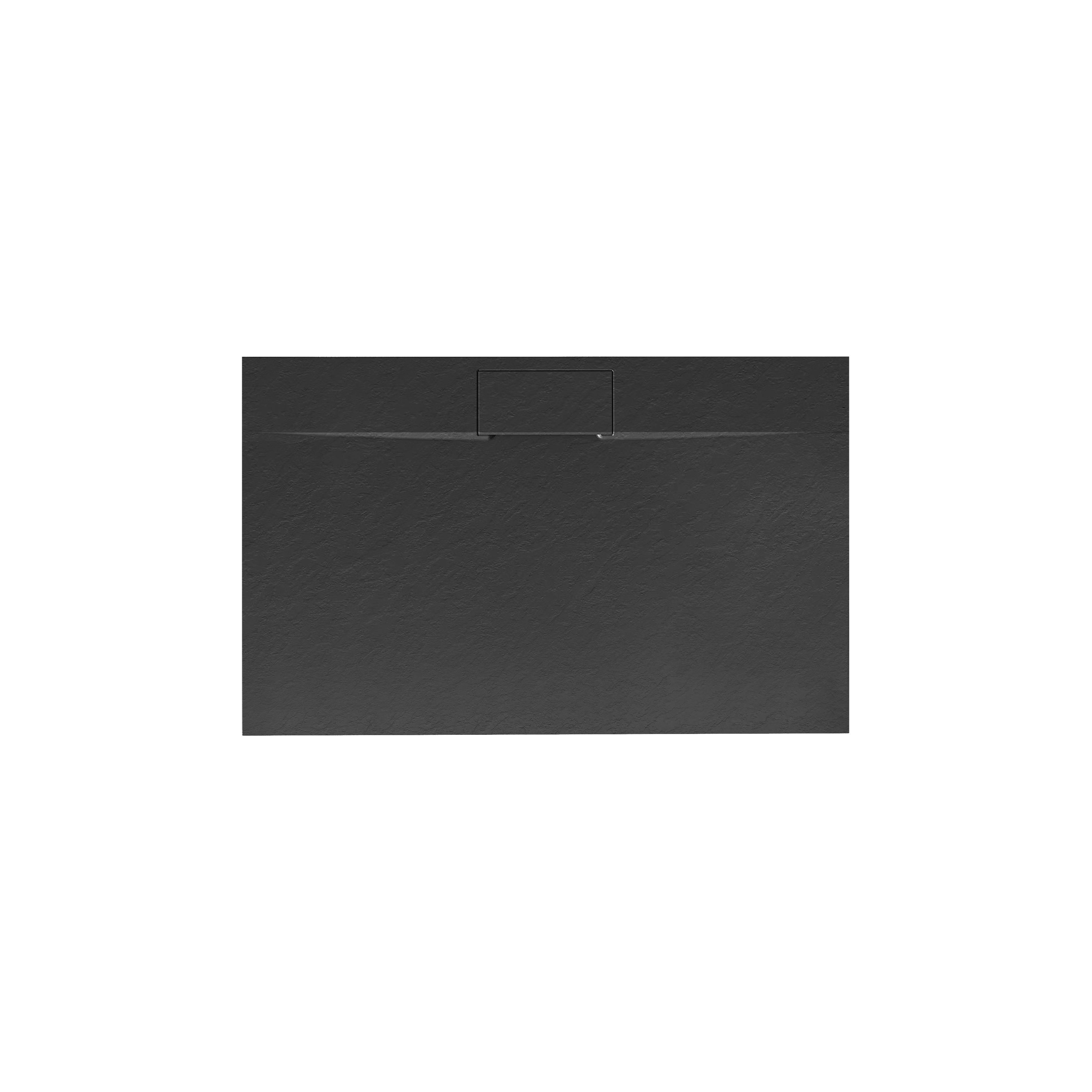 Brodzik prysznicowy Bazalt Long Black 80x100