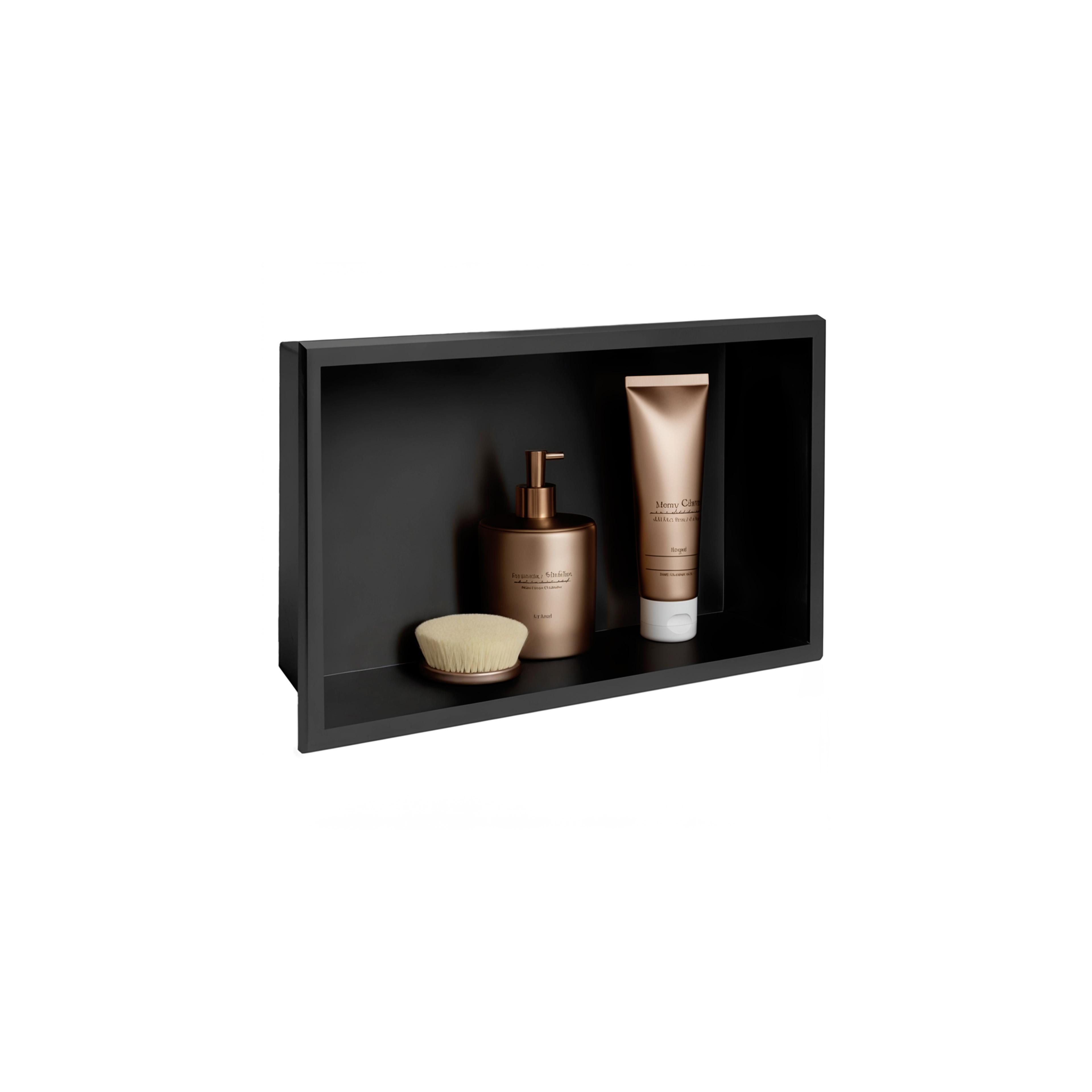 bathroom shelf 30x45 matte black